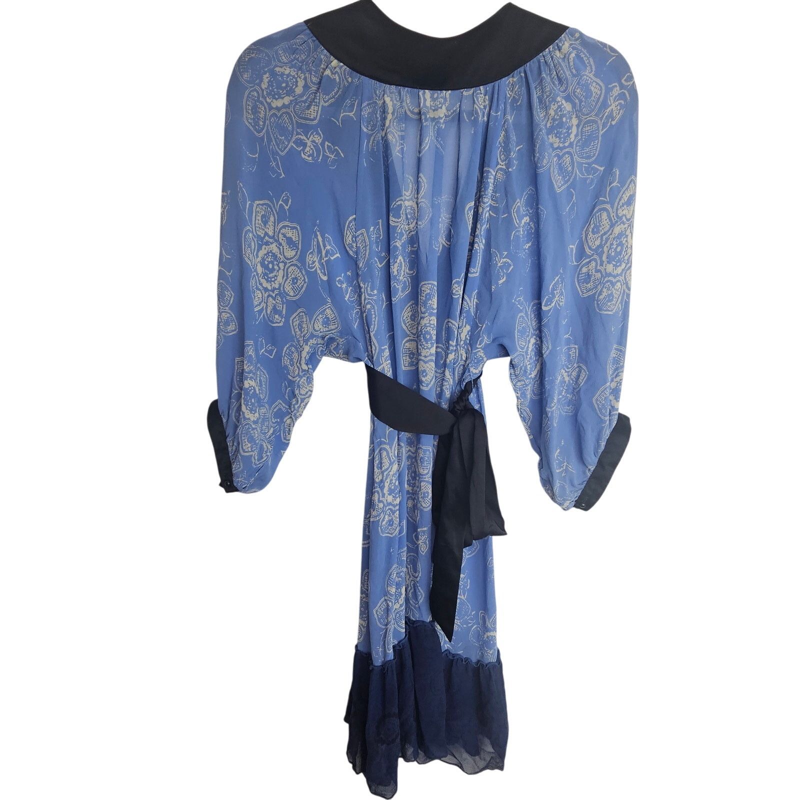 Anthropologie Moulinette Soeurs Anthropologie Silk Floral Overlay Dress Size S / US 4 / IT 40 - 9 Thumbnail