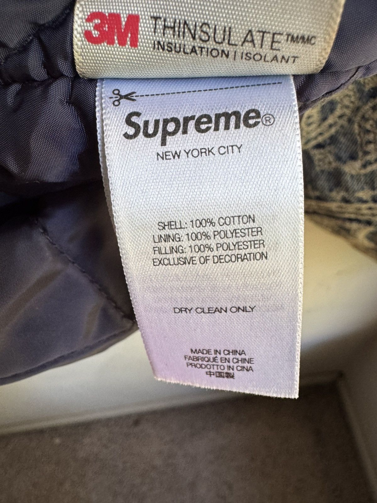 Supreme Supreme Bandana Jacquard Denim Hooded Work Jacket Black Size US L / EU 52-54 / 3 - 11 Thumbnail