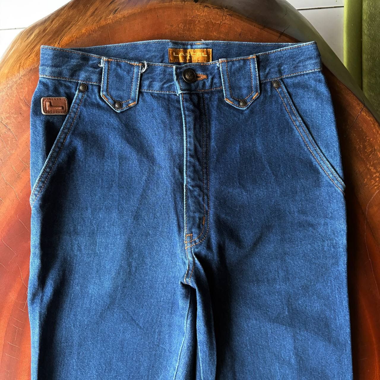 Lancel Vintage 90’s Lancel Paris Jeans with Purple Gold Embroidery Size US 28 / EU 44 - 5 Thumbnail