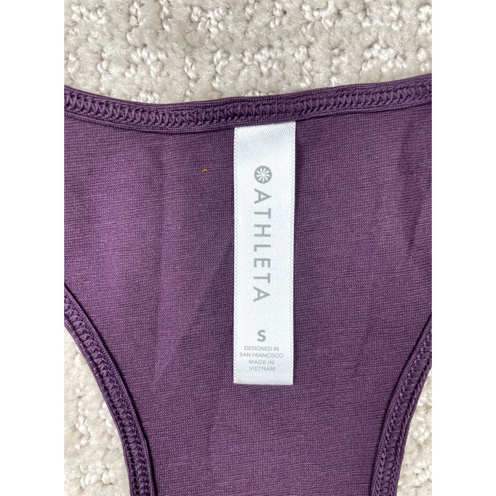 Athleta Athleta Top Womens S Purple Tank Racerback Cropped Workout Athleticwear Gym Yoga Size S / US 4 / IT 40 - 4 Thumbnail
