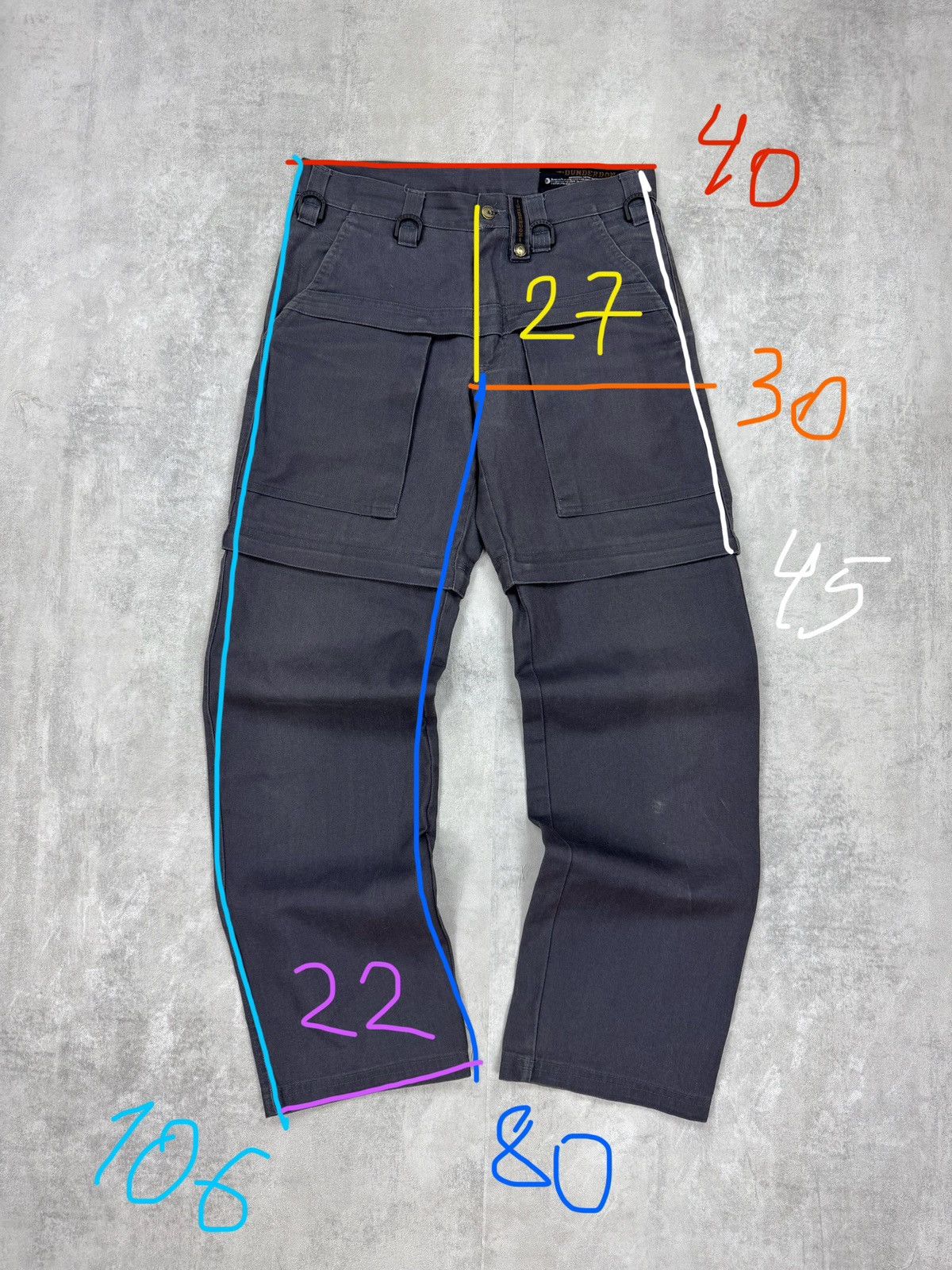 Dunderdon Dunderdon cargo pants transformer shorts mens workwear 30x34 Size US 30 / EU 46 - 13 Thumbnail