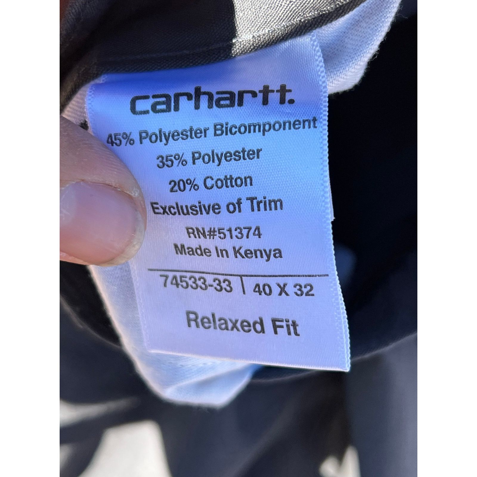 Carhartt Carhartt Relaxed Fit Gray Canvas Work Pants Mens 40x32 Size US 40 / EU 56 - 4 Thumbnail