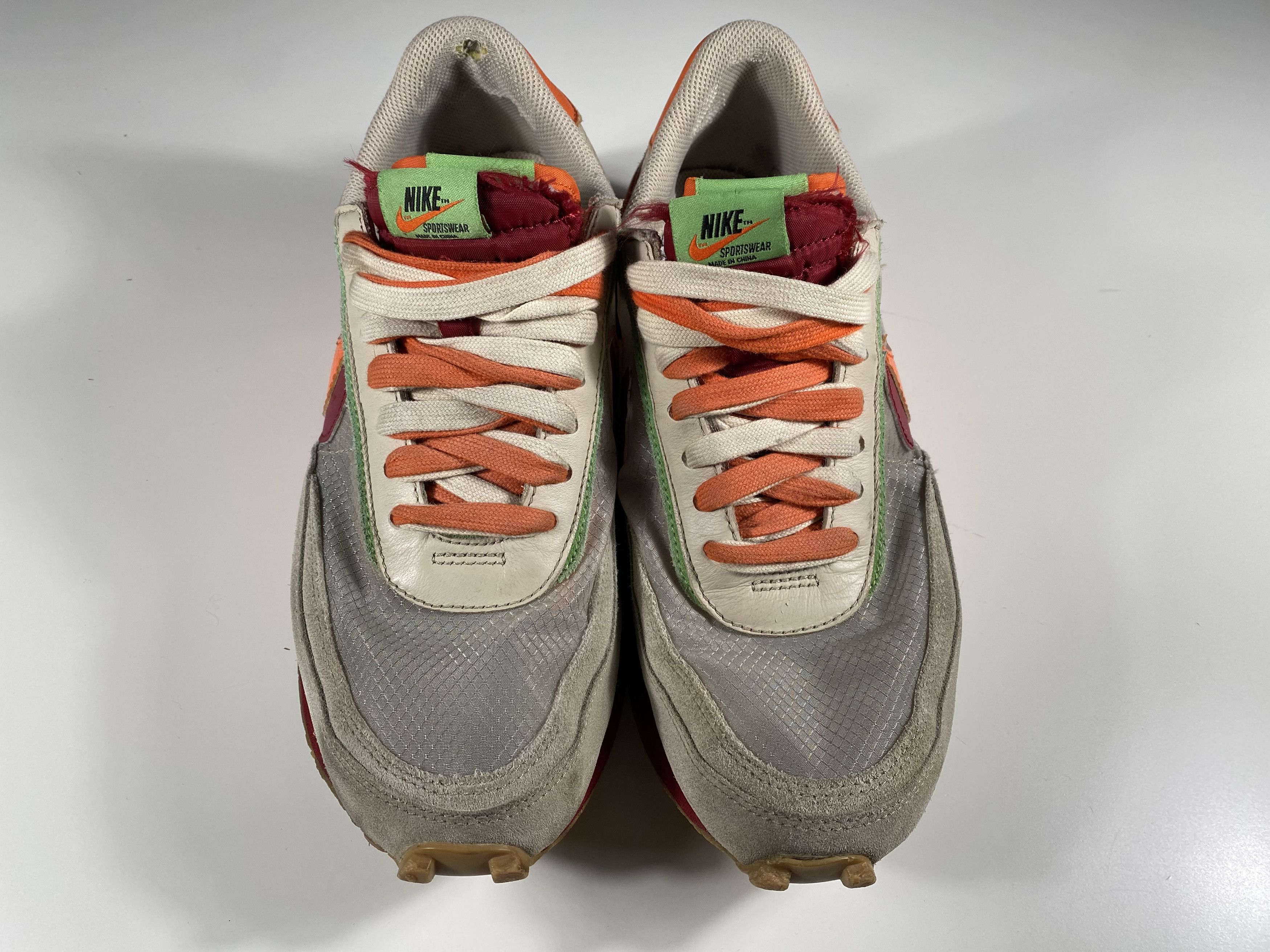 CLOT × Nike × Sacai LDWaffle x sacai x CLOT x Nike 'Orange Blaze' Size US 10 / EU 43 - 2 Thumbnail