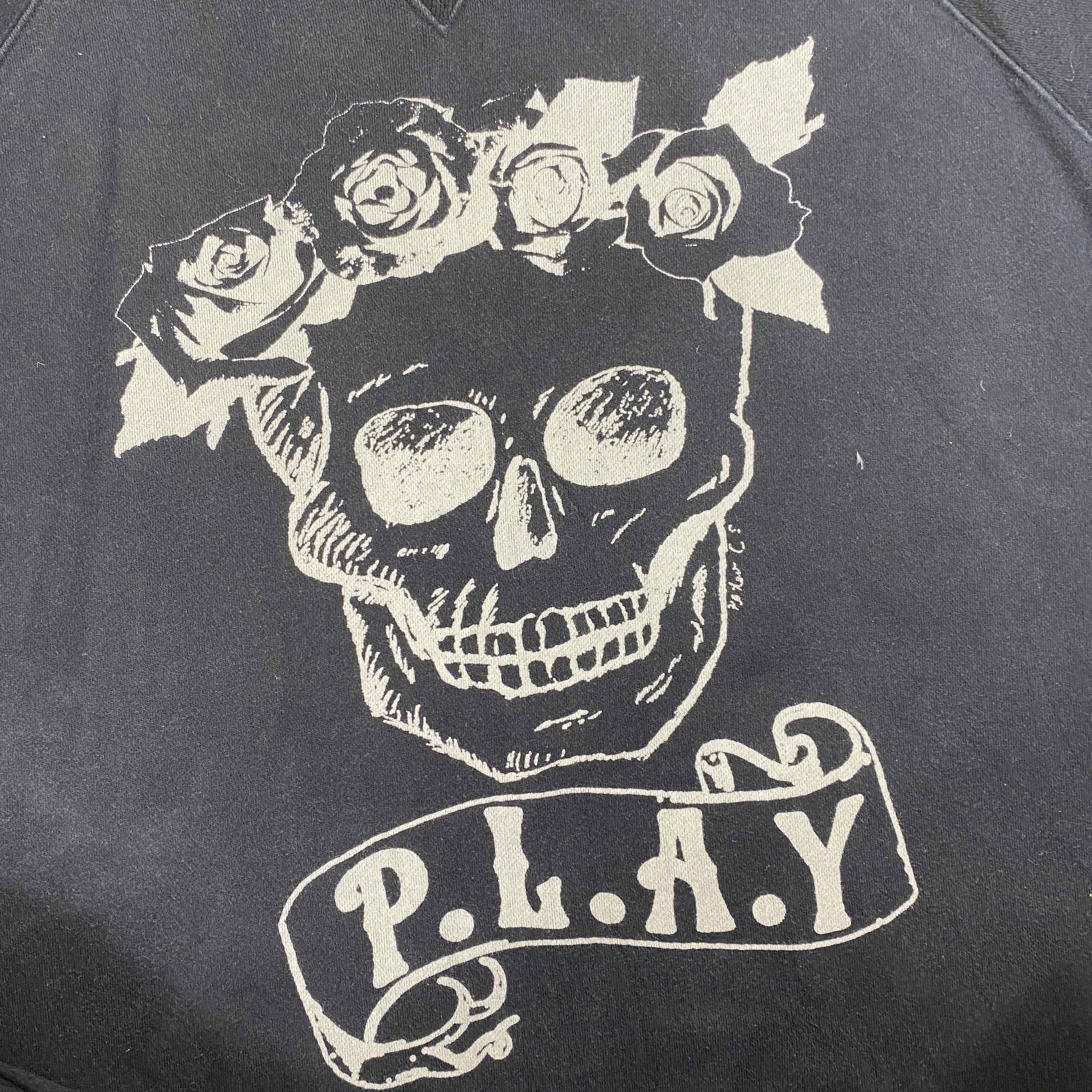 Hysteric Glamour Vintage P.L.A.Y Skull Black Sweatshirt -SW186 Size US XXL / EU 58 / 5 - 9 Thumbnail
