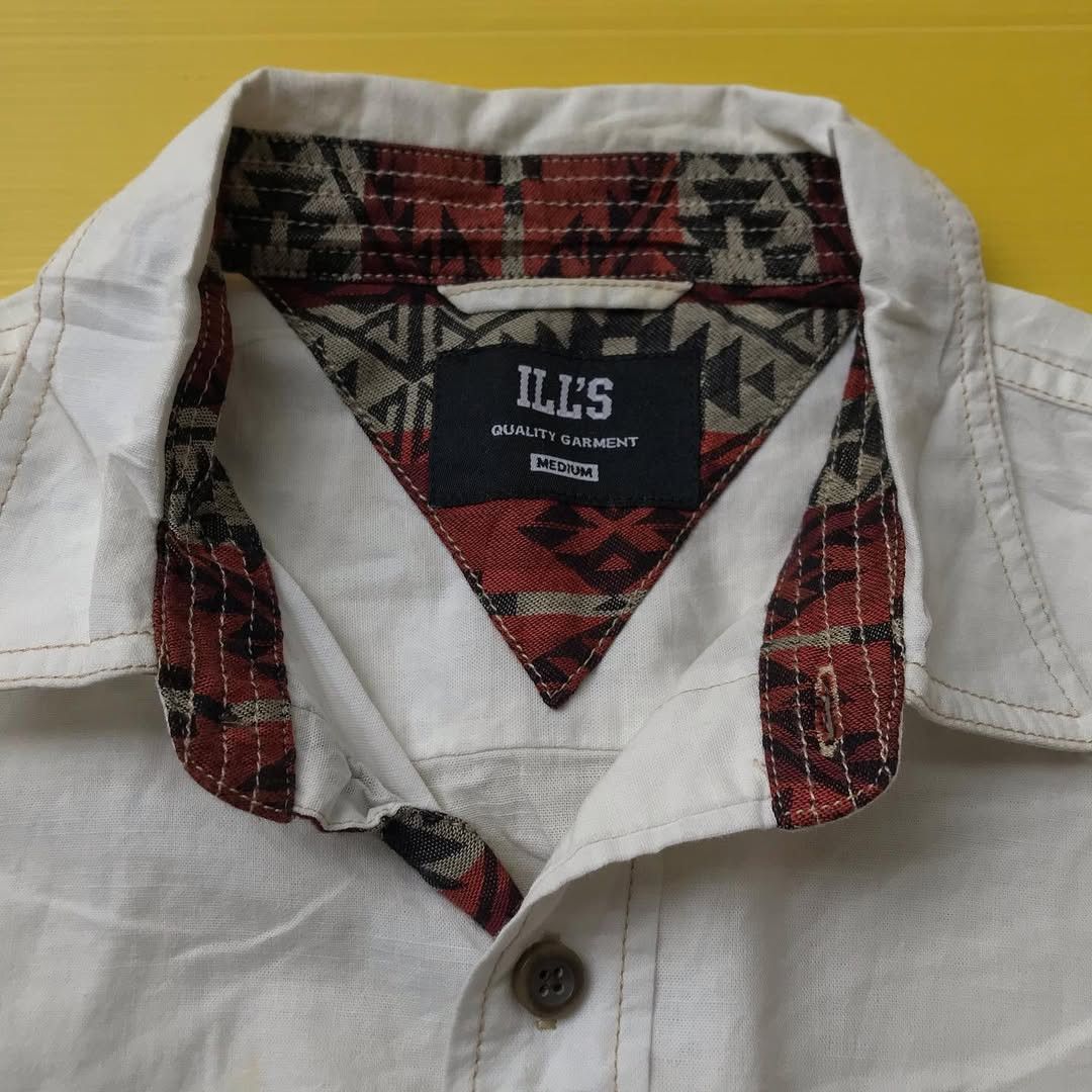 Japanese Brand Ills Shirt japan white colorway navajo shirt Iconic Size US M / EU 48-50 / 2 - 10 Thumbnail