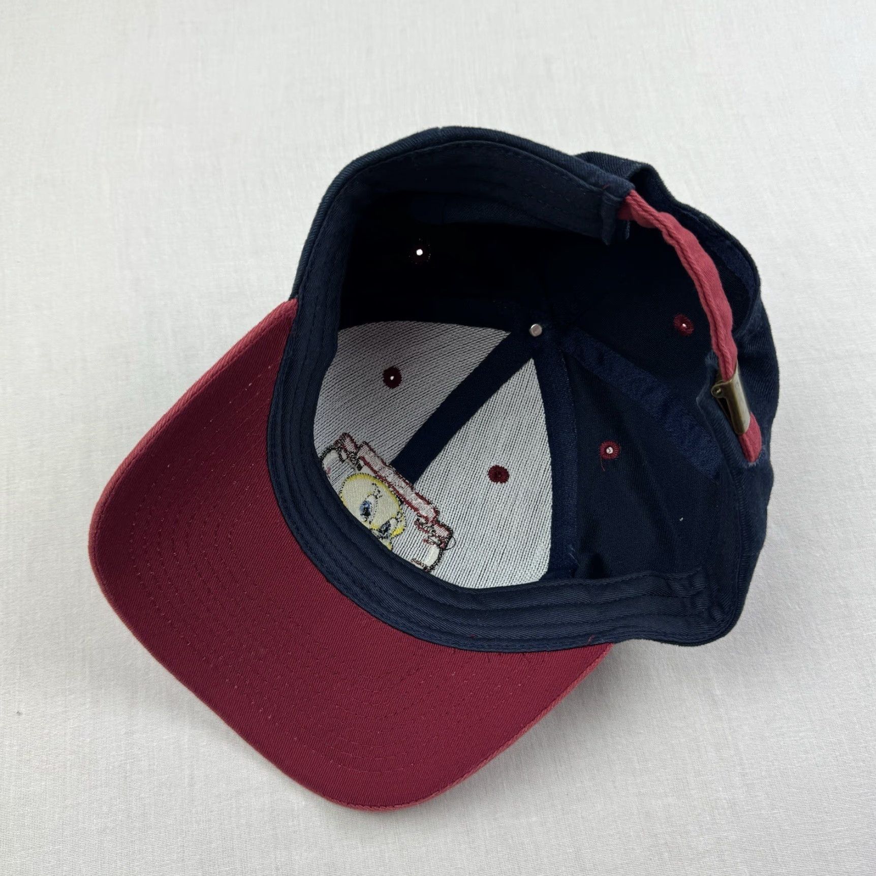 Vintage VINTAGE Tweety Bird Hat Strap Back Blue OSFM Baseball Cap Men One Size Blue 90s Cartoon USA Warner Bros Men Size ONE SIZE - 5 Thumbnail