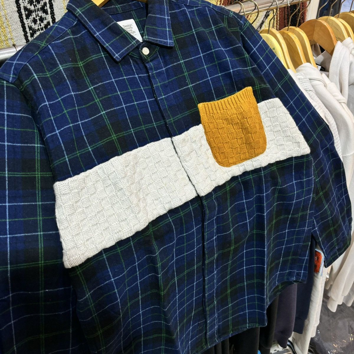 Designer × Japanese Brand Rare flannel pachwork by Design Tshirts Store Graniph Size US L / EU 52-54 / 3 - 2 Thumbnail