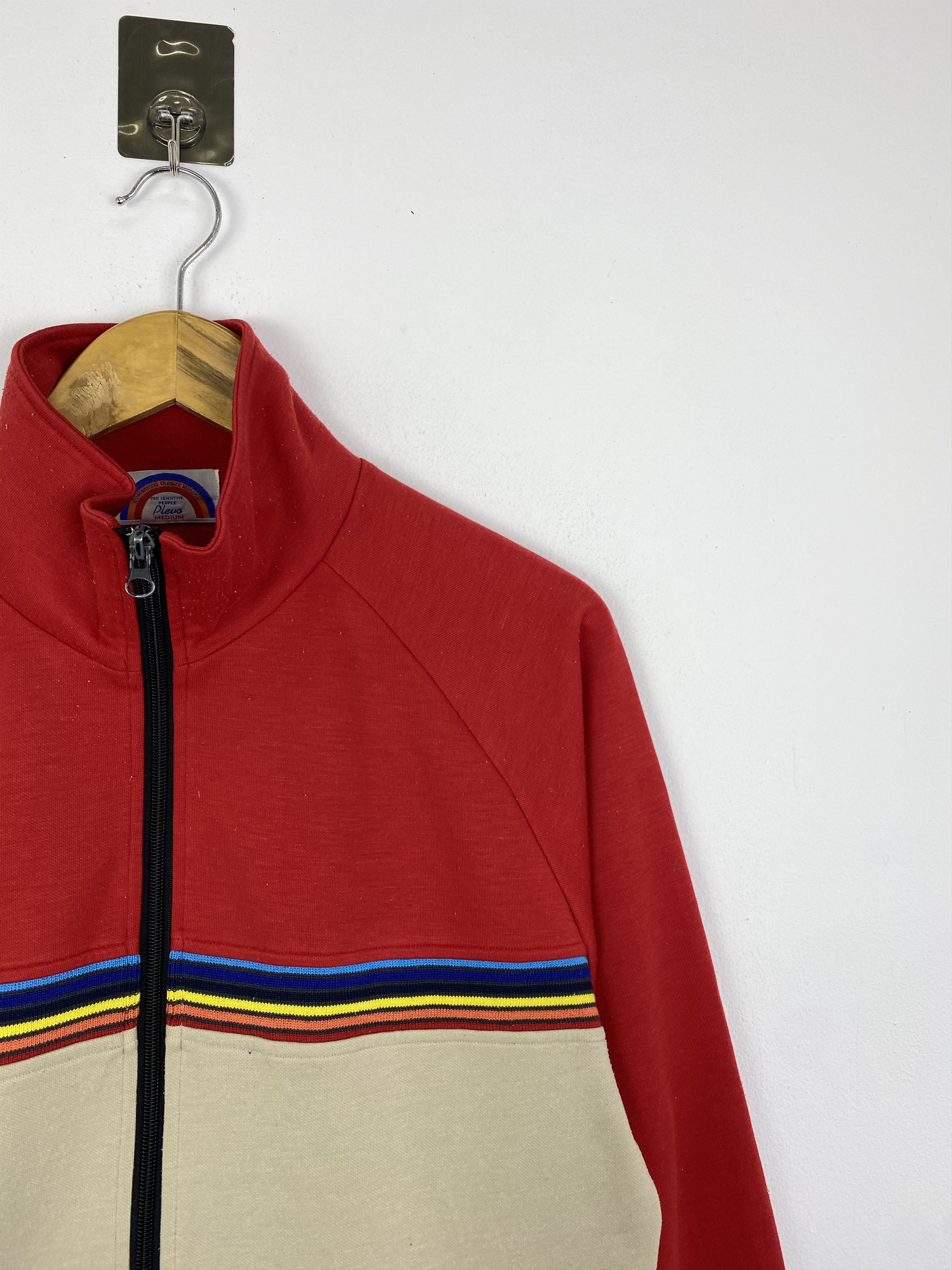 Japanese Brand Vintage 80s Rainbow Zipper Up Sweater J0001 Size US M / EU 48-50 / 2 - 7 Thumbnail