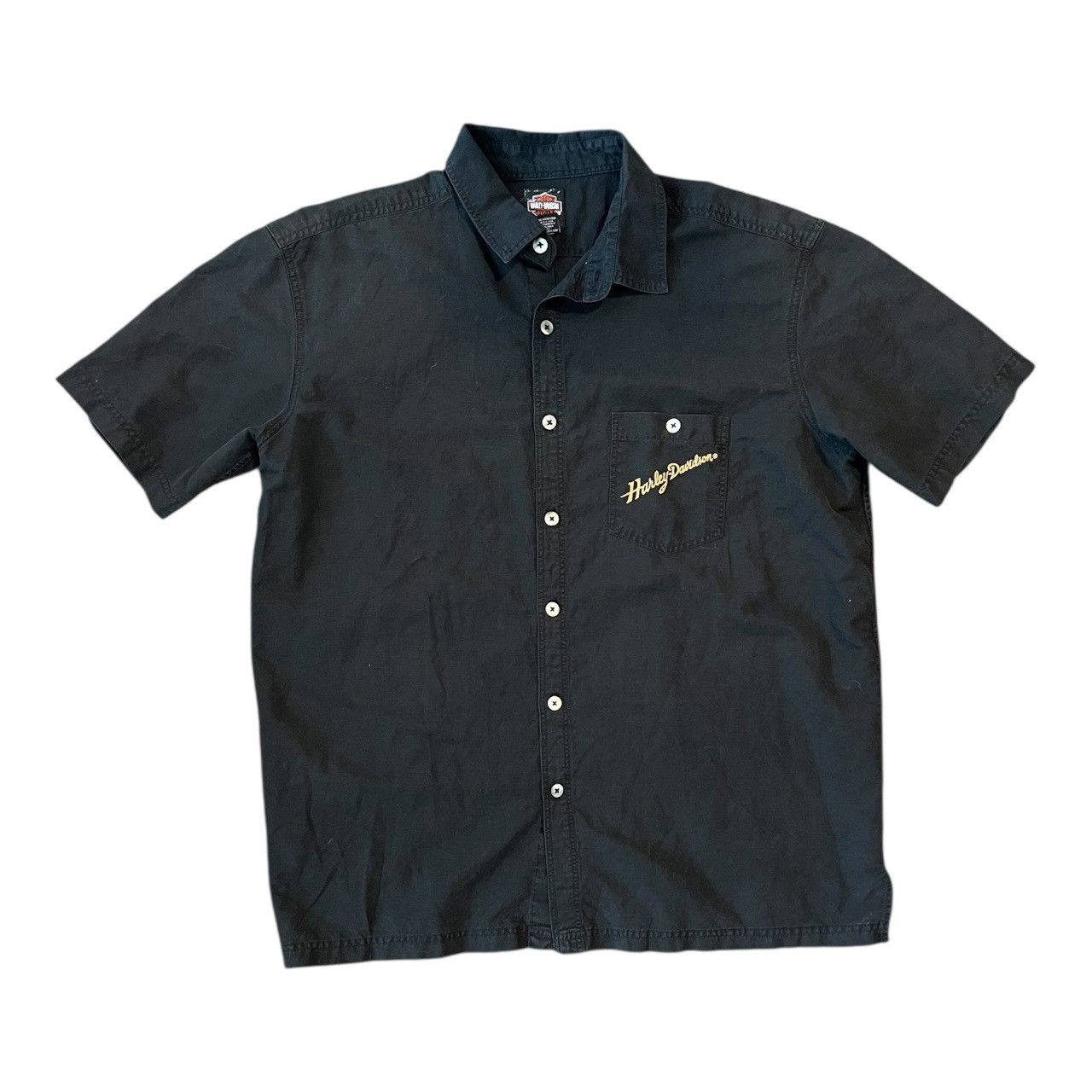 Harley Davidson × Vintage Harley Davidson Motorcycle Embroidered Button Down Shirt Size US XL / EU 56 / 4 - 2 Thumbnail