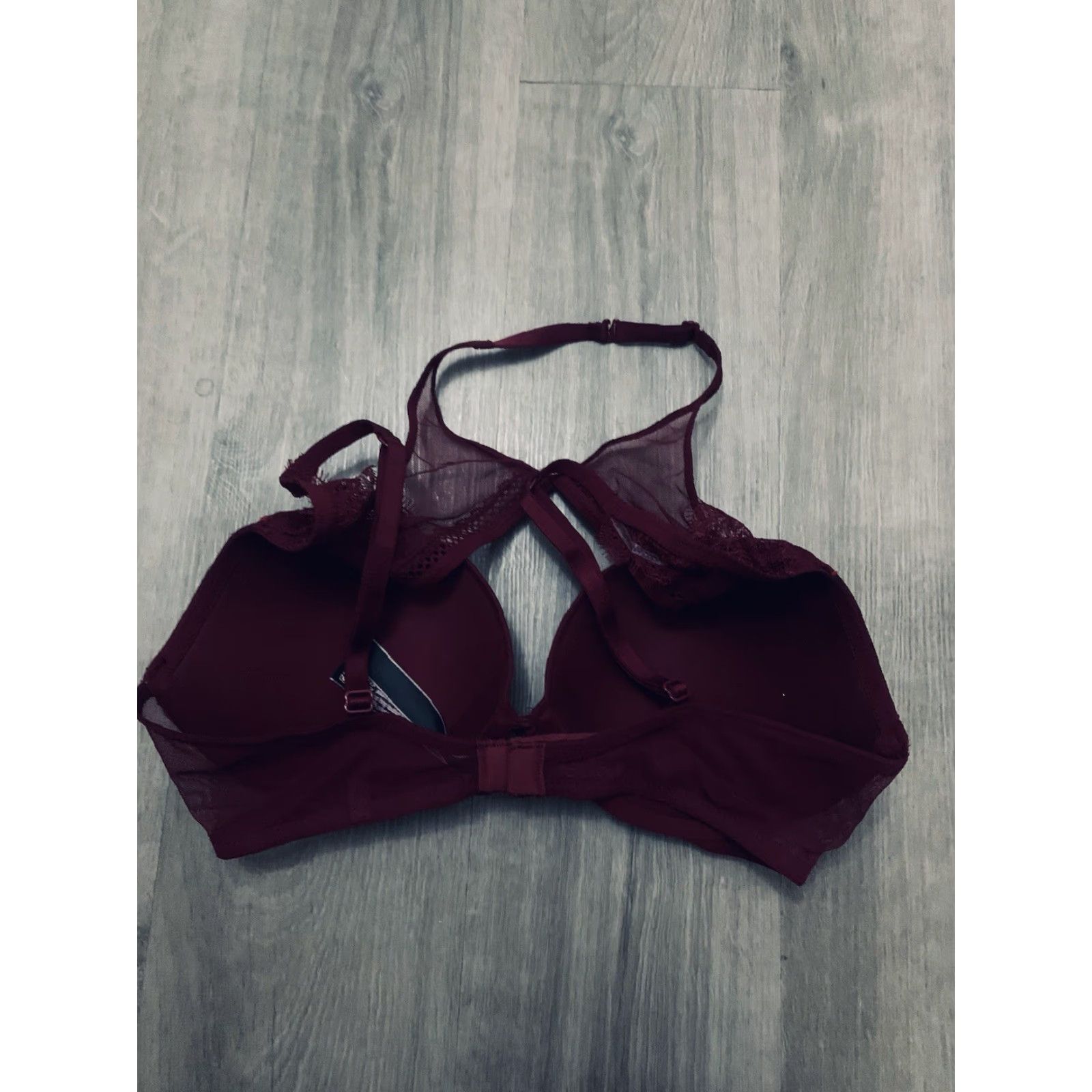 Victoria's Secret Victoria Secret Bra 34C Push Up Maroon Very Sexy Size ONE SIZE - 2 Thumbnail