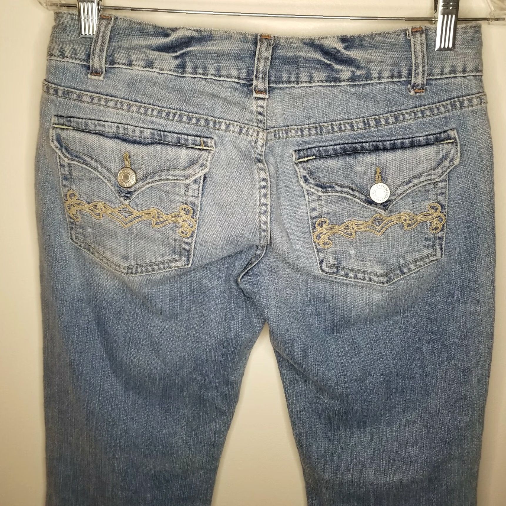 Vintage VINTAGE Aeropostale Kailey Jeans Skinny Flare Women Adult Size 7 32" Waist 30" Inseam Blue Womens Size 28" / US 6 / IT 42 - 5 Thumbnail