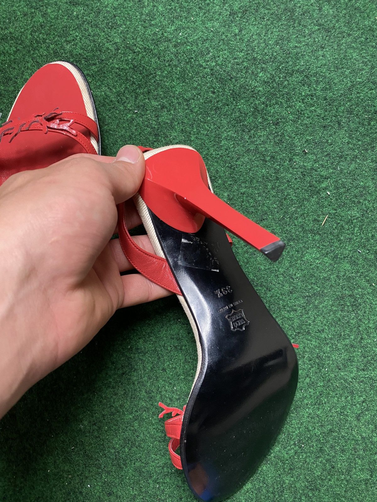 Versace Heels Vintage Red 90s