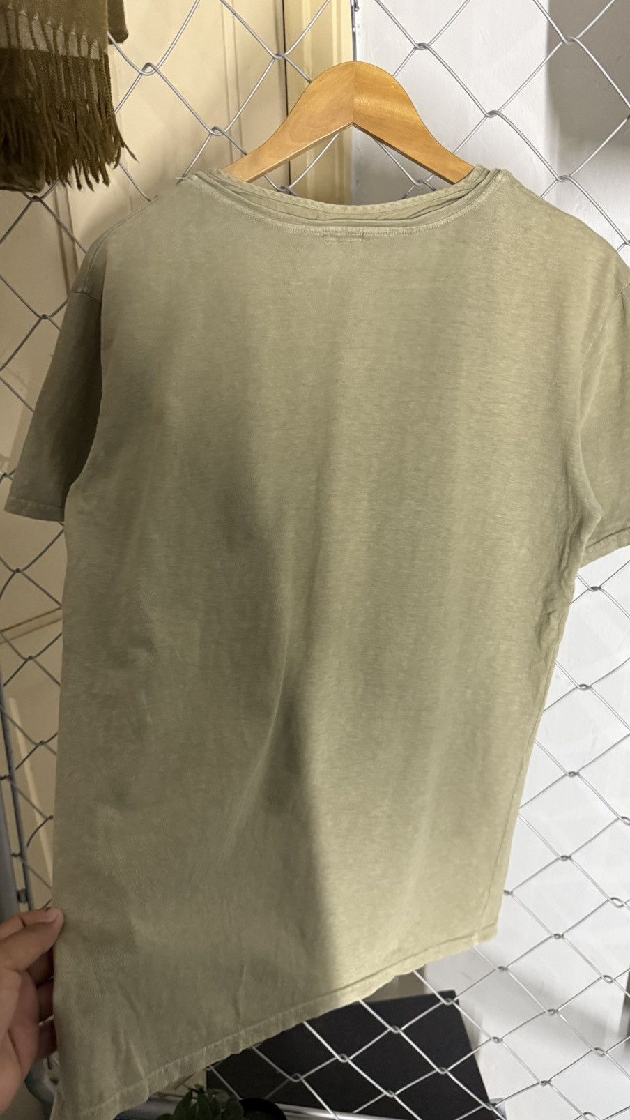 Kapital Vintage Kapital Japan Khaki Green Henley Pocket Tee Shirt Size US M / EU 48-50 / 2 - 4 Thumbnail