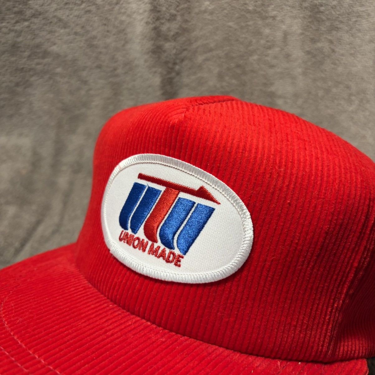 Vintage Vintage Corduroy Trucker Hat Snapback United Transportation Size ONE SIZE - 7 Thumbnail