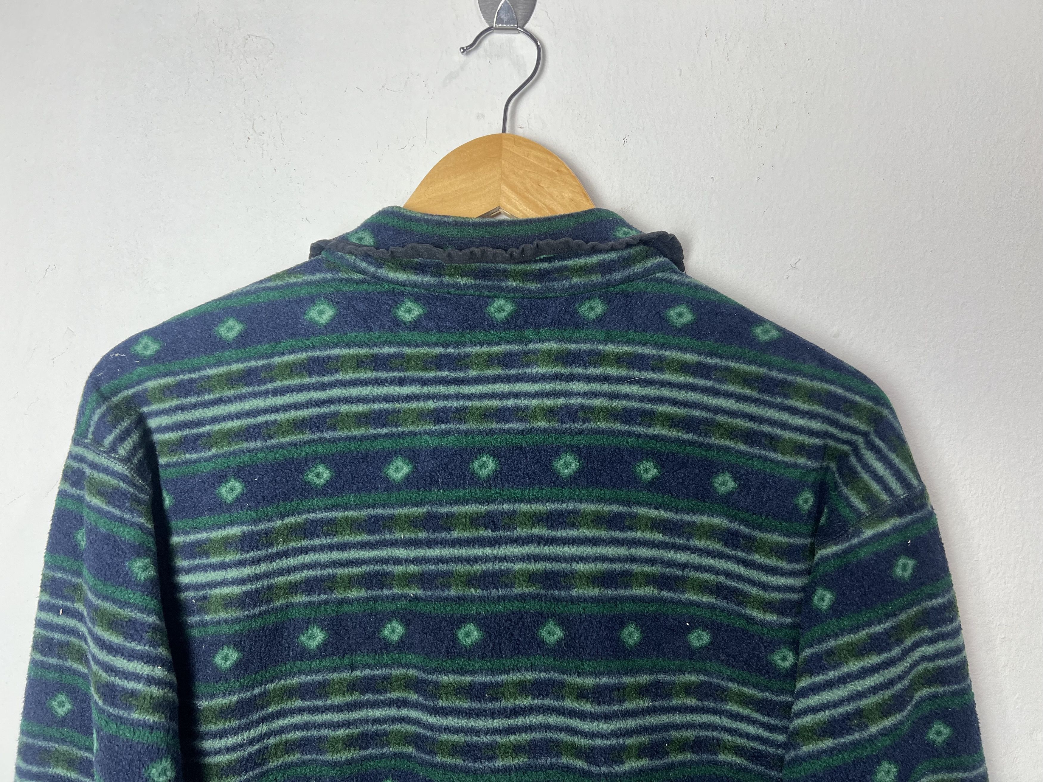 Montbell Vintage Montbell Patterned Fleece Pullover Jacket Size US M / EU 48-50 / 2 - 6 Thumbnail