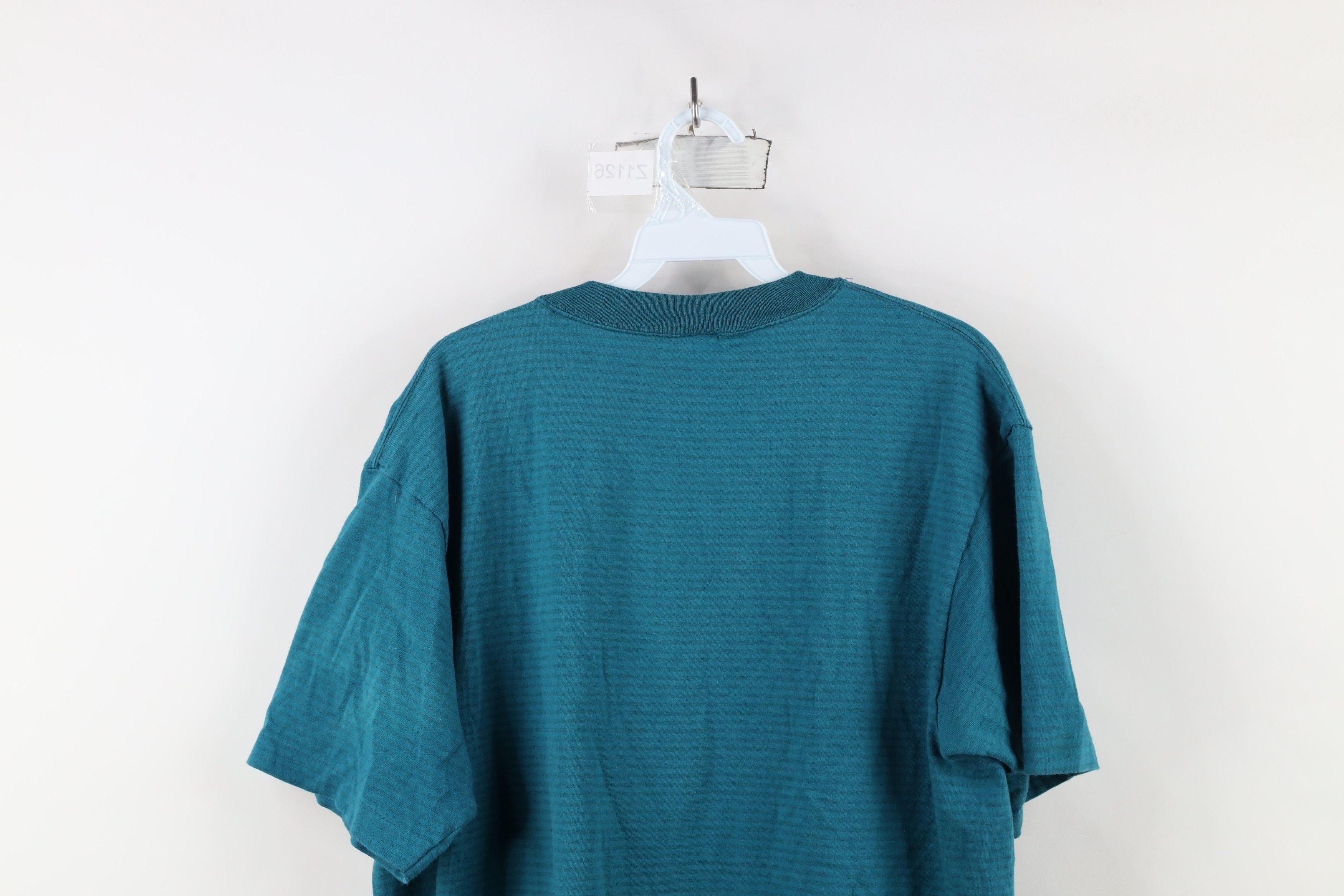 Vintage Vintage 90s Streetwear Striped Pocket T-Shirt Cotton USA Size US L / EU 52-54 / 3 - 8 Thumbnail