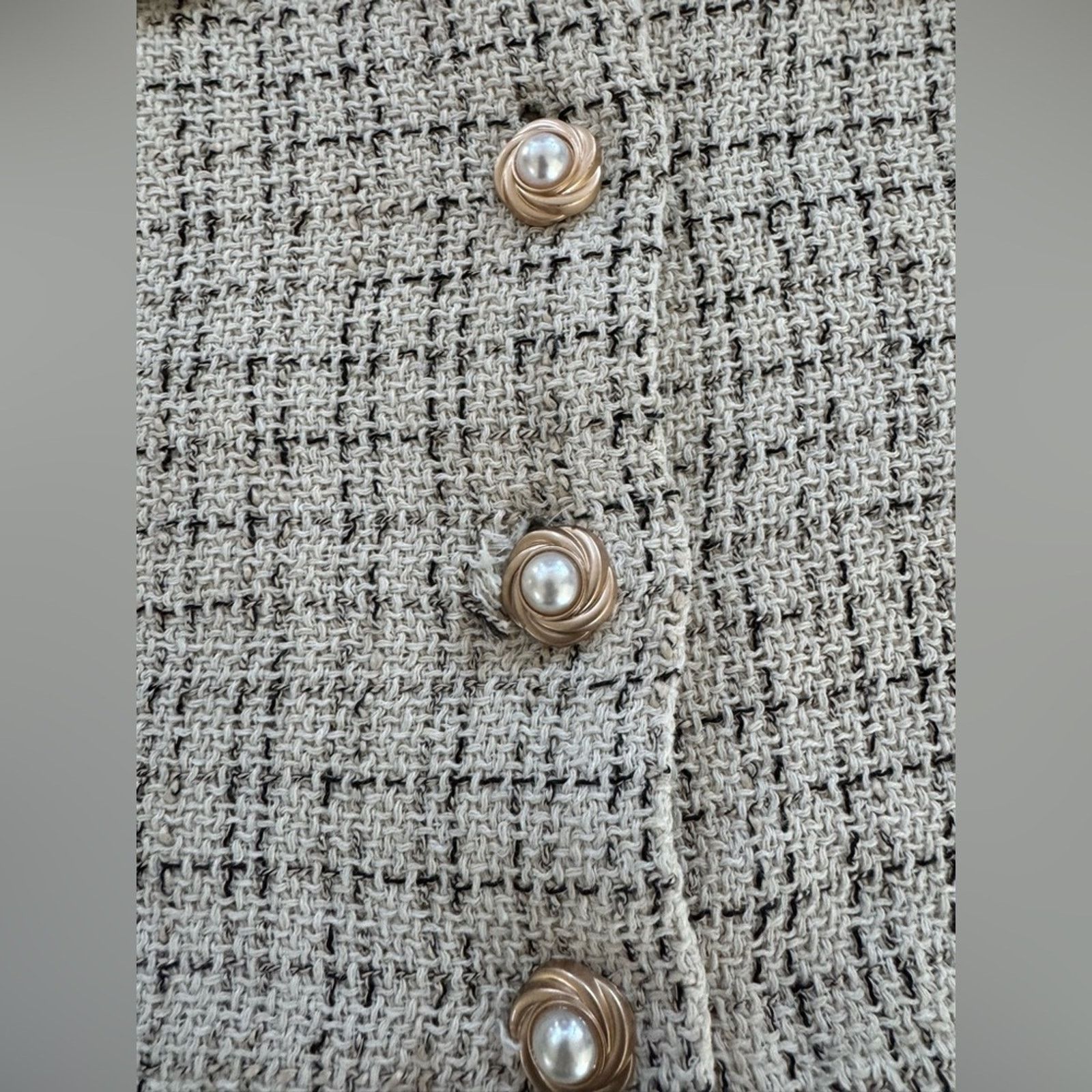 Guess Elegant Cream Tweed Skirt size XS Size 25" / US 0 / IT 36 - 3 Thumbnail