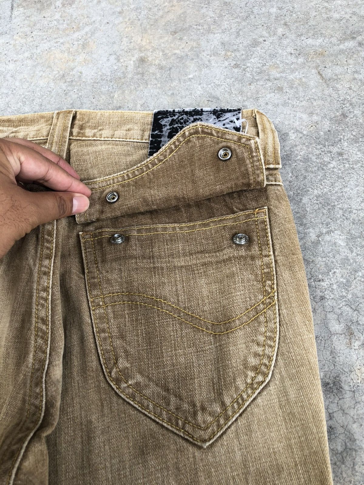 If Six Was Nine Japanese Lee Flared Jeans distressed Jeans Size US 30 / EU 46 - 17 Thumbnail