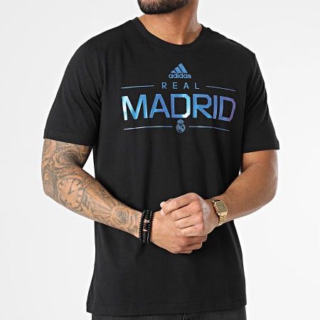 Adidas × Designer ADIDAS x FC REAL MADRID Short Sleeve Black Soccer Shirt XL Size US XL / EU 56 / 4 - 14 Thumbnail
