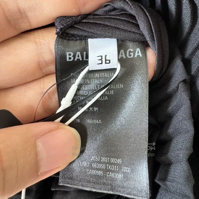 Balenciaga Balenciaga Black Pleated Dress Size XS / US 0-2 / IT 36-38 - 4 Thumbnail