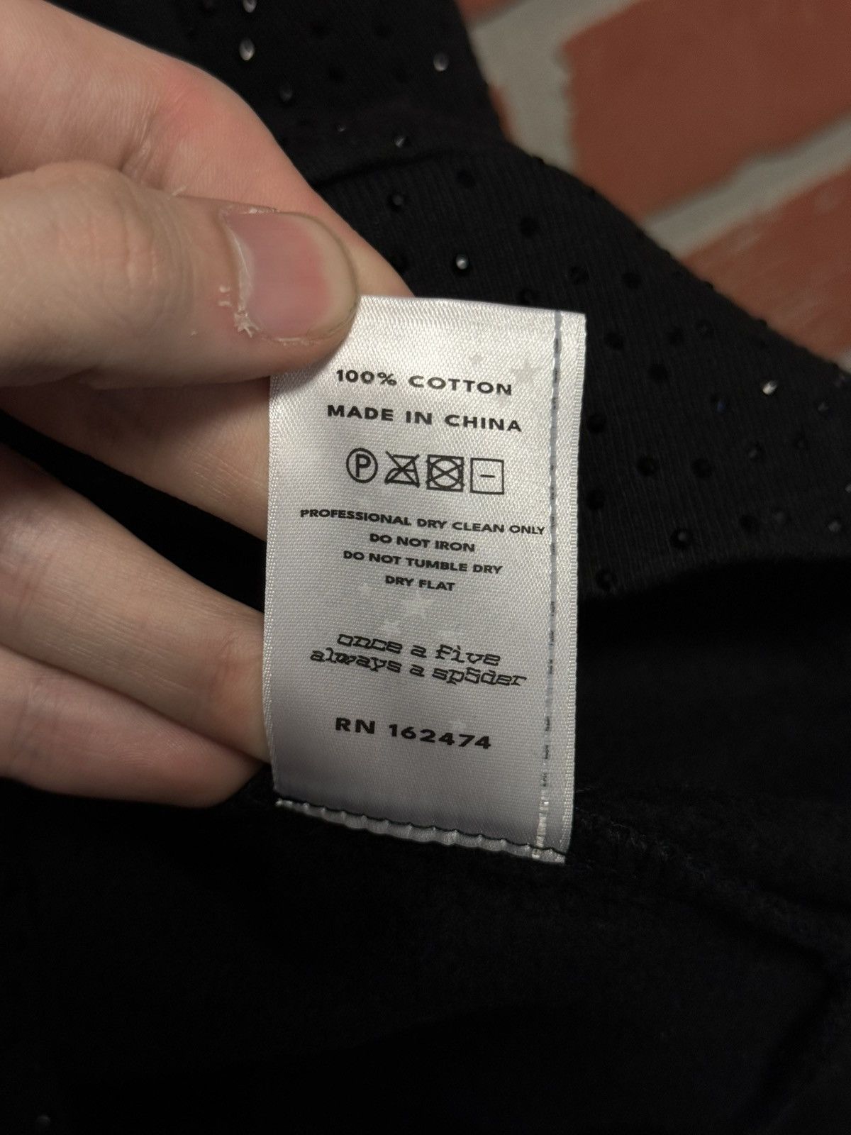 Sp5der Spider Crystals Stone Hoodie Black Size Small Rare Size US S / EU 44-46 / 1 - 10 Thumbnail