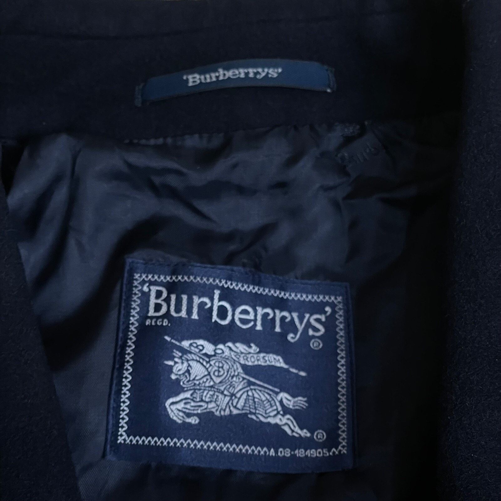Burberry VINTAGE Burberry Trench Coat CASHEMERE VIRGIN WOOL BLUEnavy Size US L / EU 52-54 / 3 - 8 Thumbnail