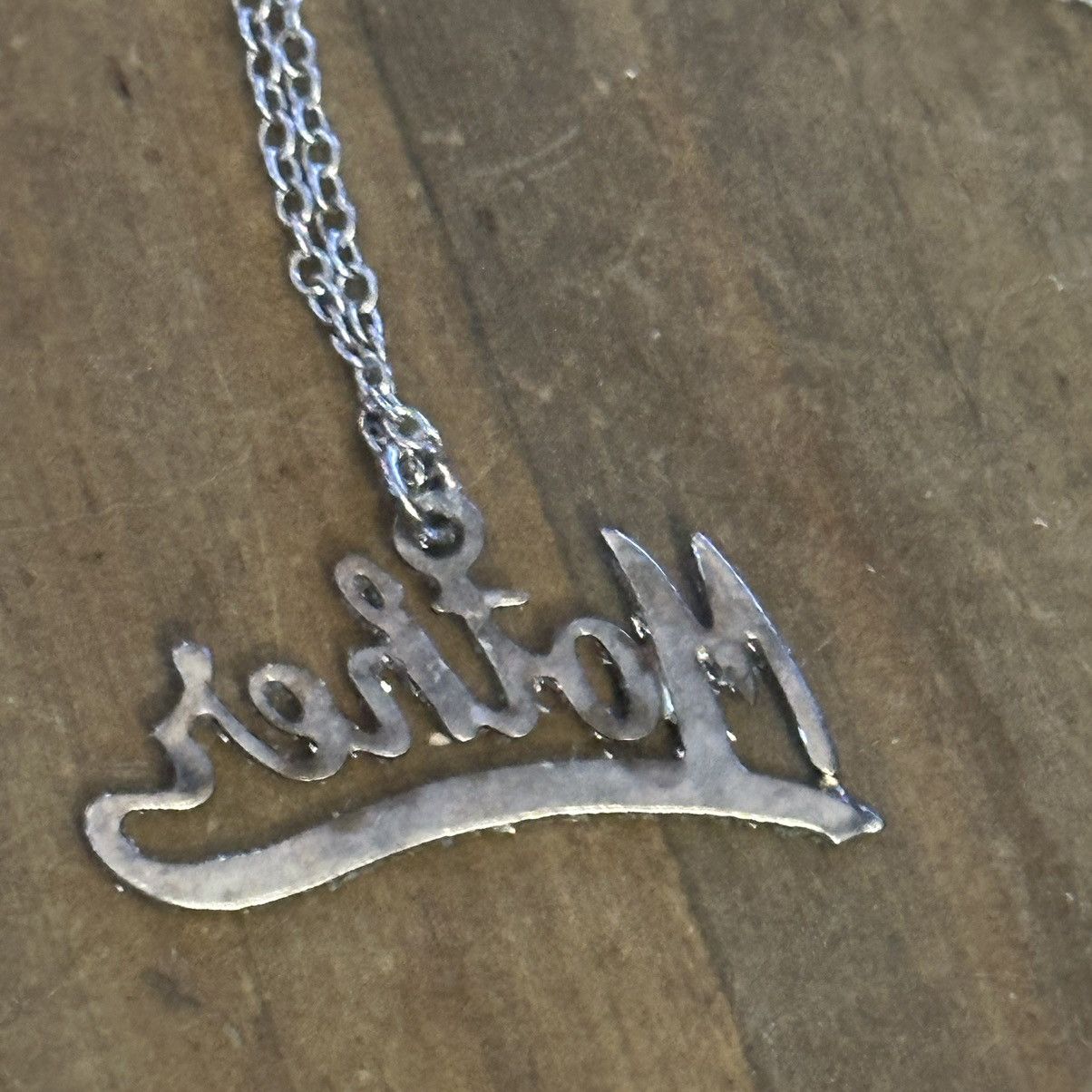 Vintage Vintage glittery Mother pendant necklace Size ONE SIZE - 4 Thumbnail
