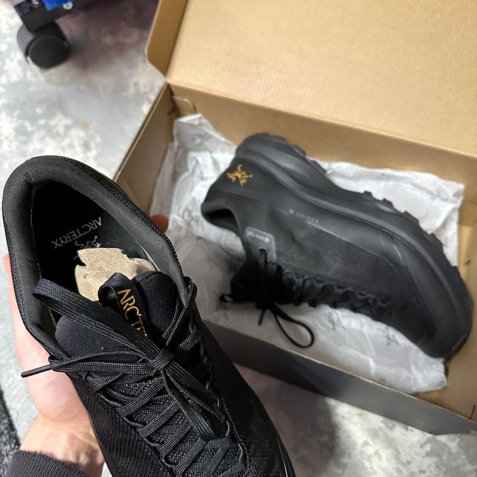 Arc'teryx Arc’teryx Black Aerios FL 2 GTX Goretex Hiking Trail Shoes Size US 8.5 / IT 38.5 - 3 Thumbnail