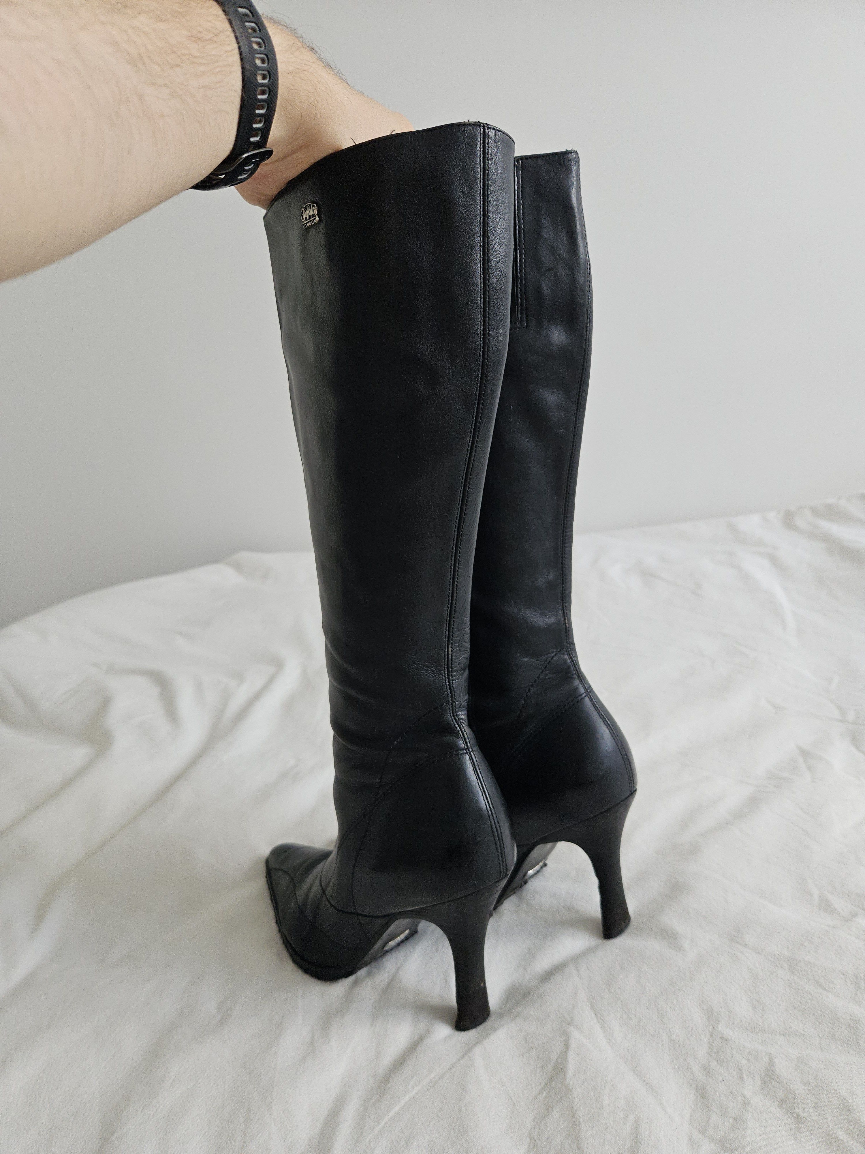 Buffalo London Vintage black leather buffalo London boots avant garde Size US 6 / IT 36 - 5 Thumbnail