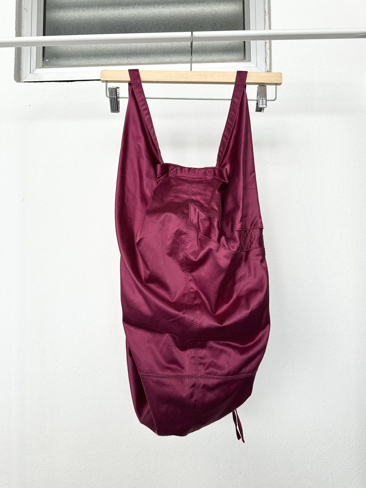 Japanese Brand 00's And A Japan 2 way cotton burgundy bag Size ONE SIZE - 13 Thumbnail