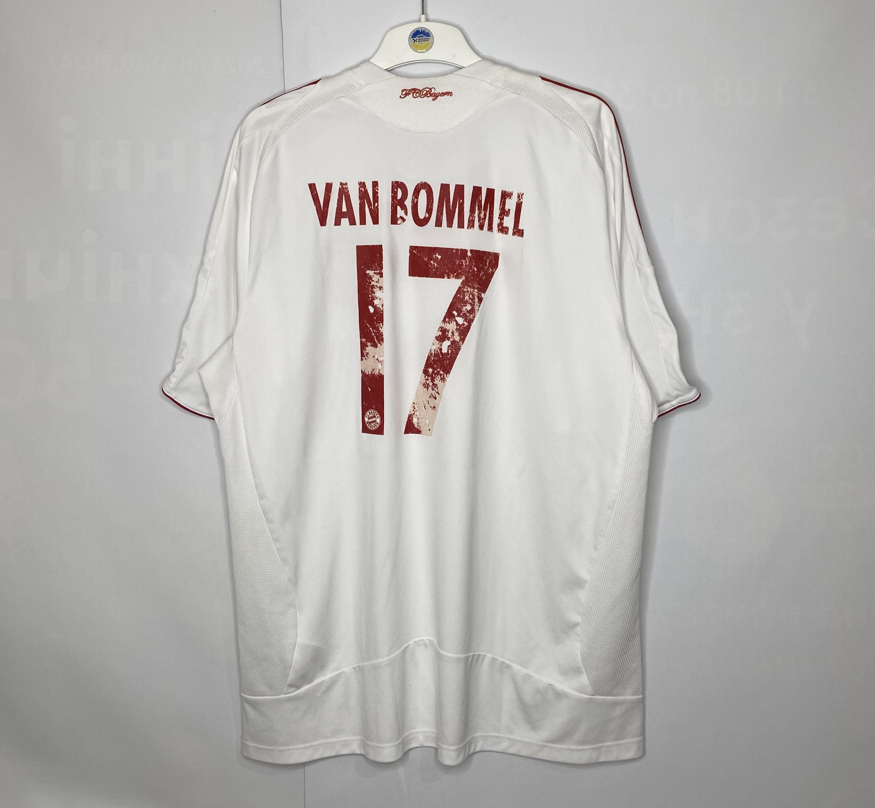 Adidas VAN BOMMEL #17 BAYERN MUNICH 2008 2009 THIRD FOOTBALL SHIRT Size US XL / EU 56 / 4 - 2 Thumbnail
