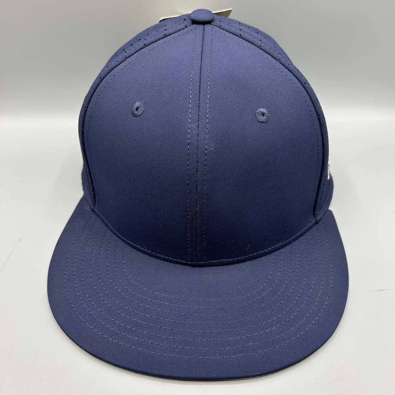 The Game The Game Hat Men Small Navy Blue Blank Plain Fitted Cap Size ONE SIZE - 1 Thumbnail