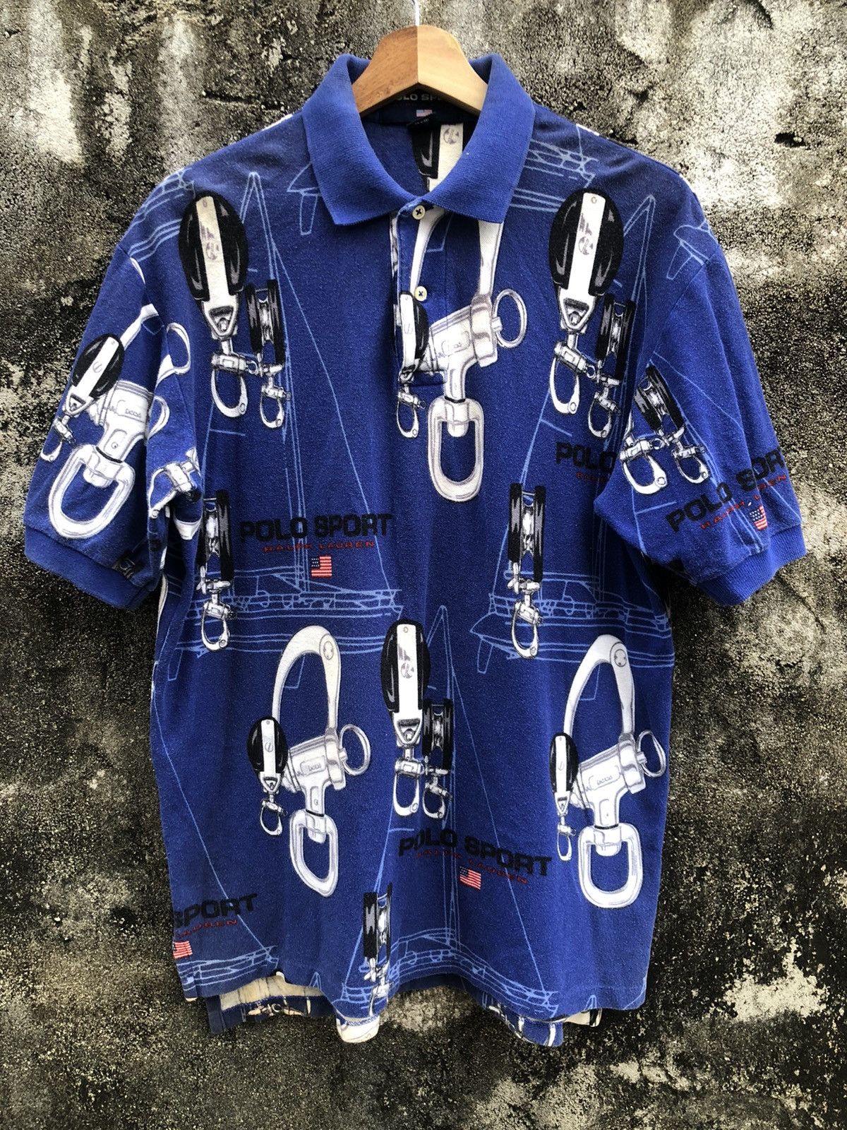 Polo Ralph Lauren Vintage Polo Sport Ralph Lauren Sailing Rugby Shirts Size US M / EU 48-50 / 2 - 1 Thumbnail