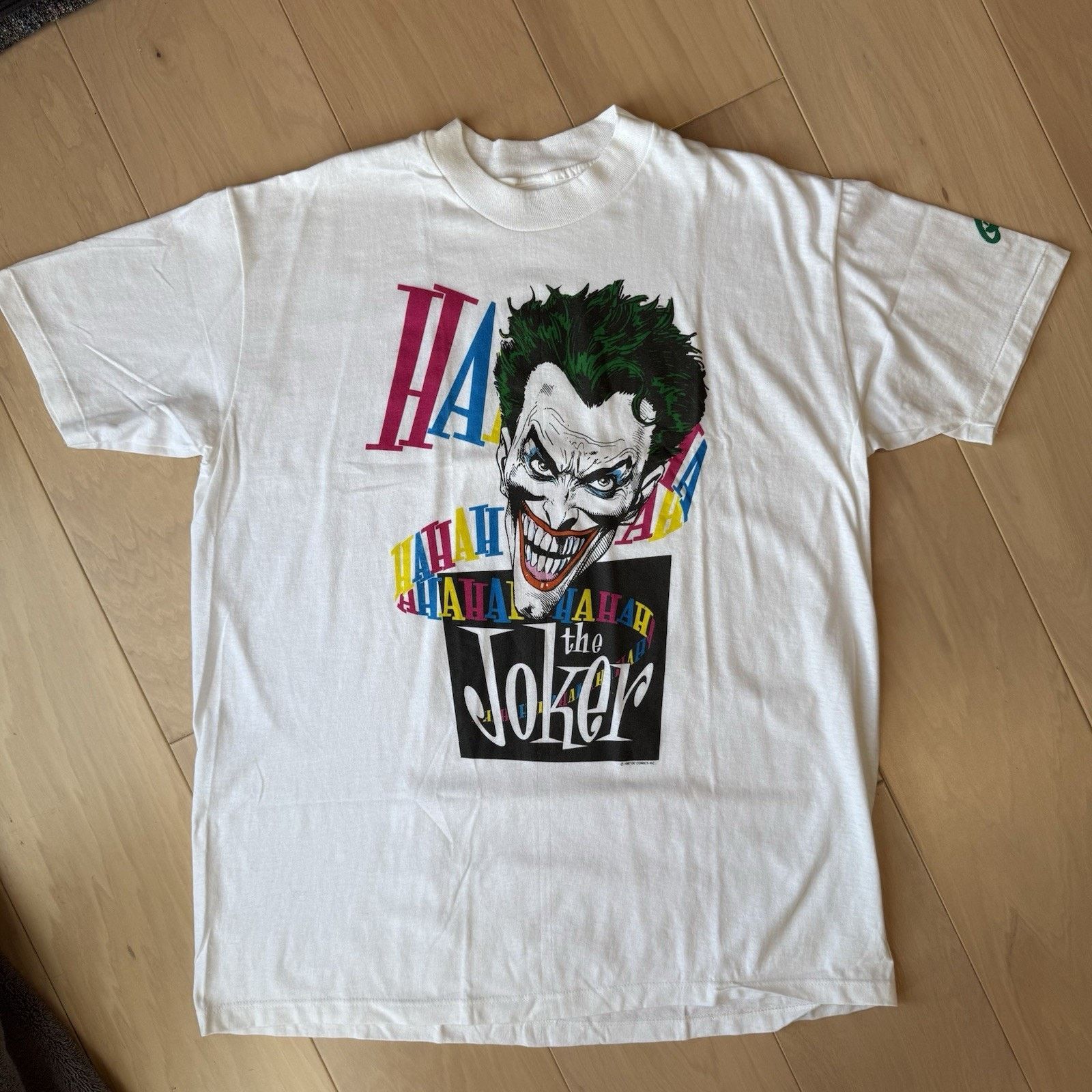 Vintage Vintage The Joker Shirt White 80s DC Comics Batman Penguin Size US XL / EU 56 / 4 - 2 Thumbnail