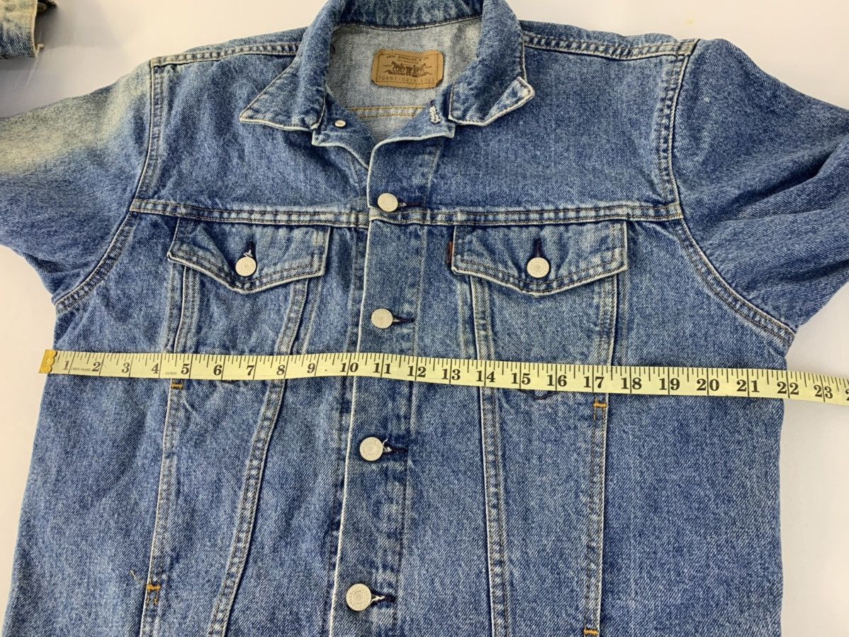 Levi's Vintage Clothing 90s Levis Western Trucker Light Indigo Denim Jacket Size US M / EU 48-50 / 2 - 11 Thumbnail