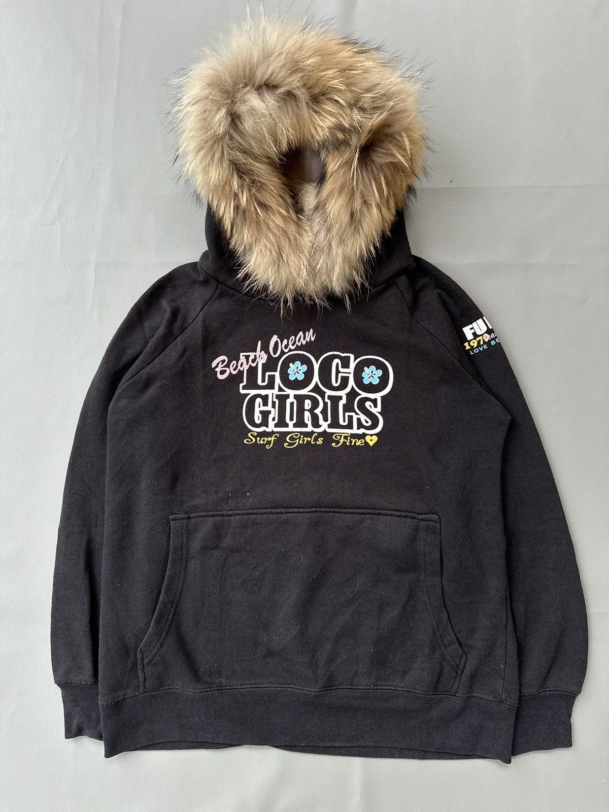 Hysteric Glamour BLACK FADED SURF POEM LOCO GIRLS FUR HOODIE Size M / US 6-8 / IT 42-44 - 1 Thumbnail