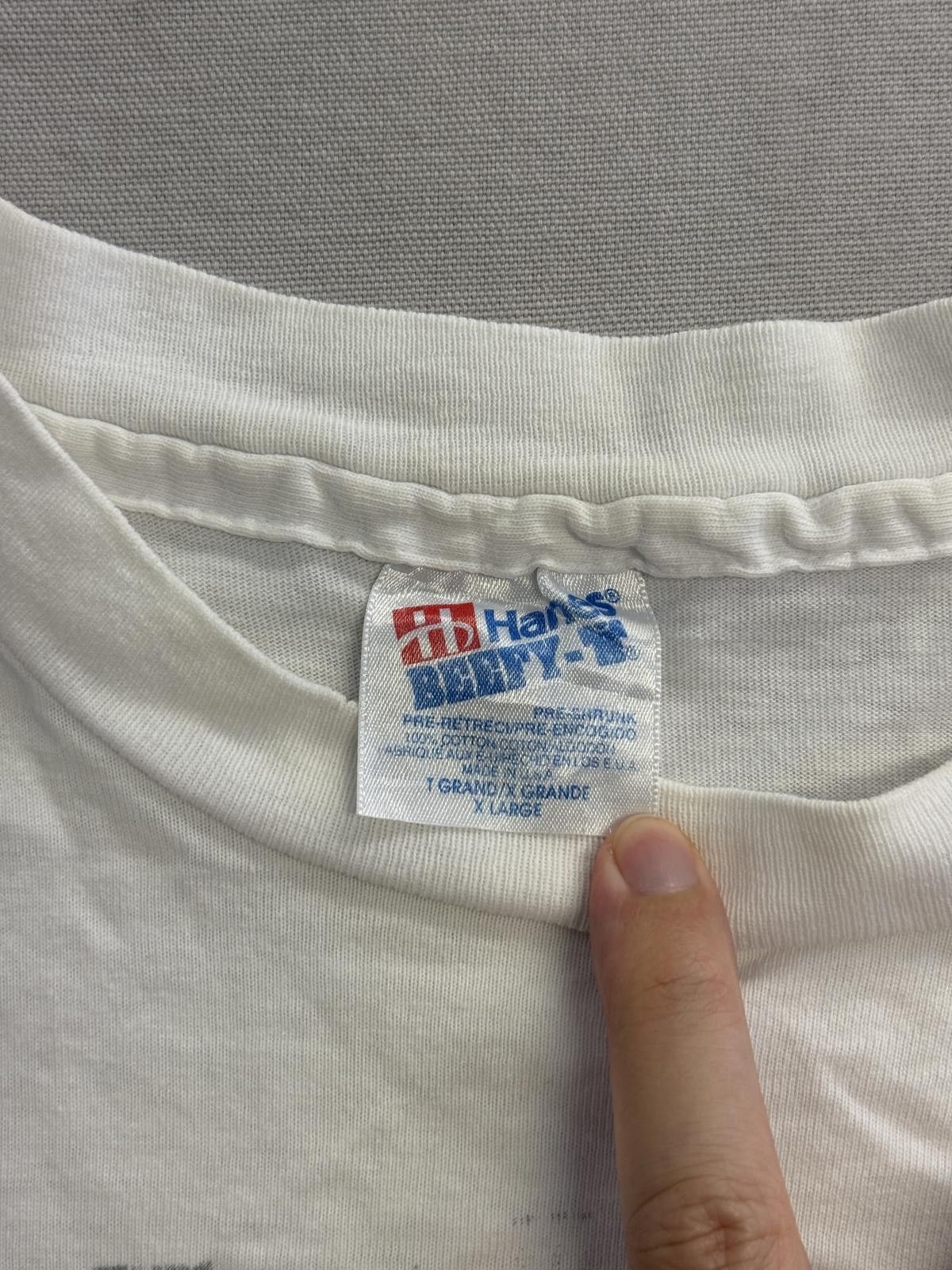 Hanes Vintage Kansas Jayhawks 1993 Beware of the Phog Roy Williams Size US XL / EU 56 / 4 - 2 Thumbnail