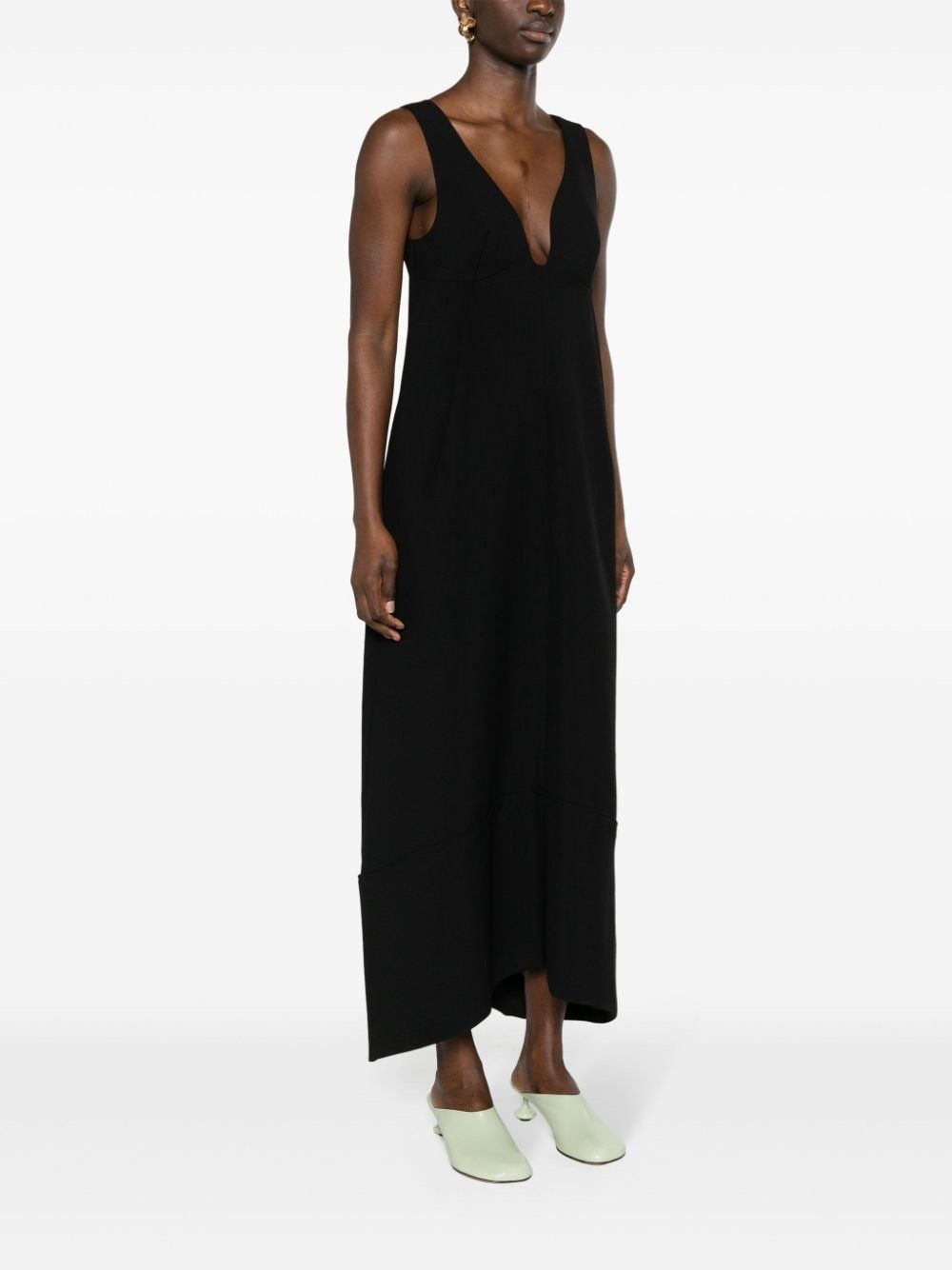 Jil Sander o1w1db10825 Dress in Black Size S / US 4 / IT 40 - 3 Thumbnail