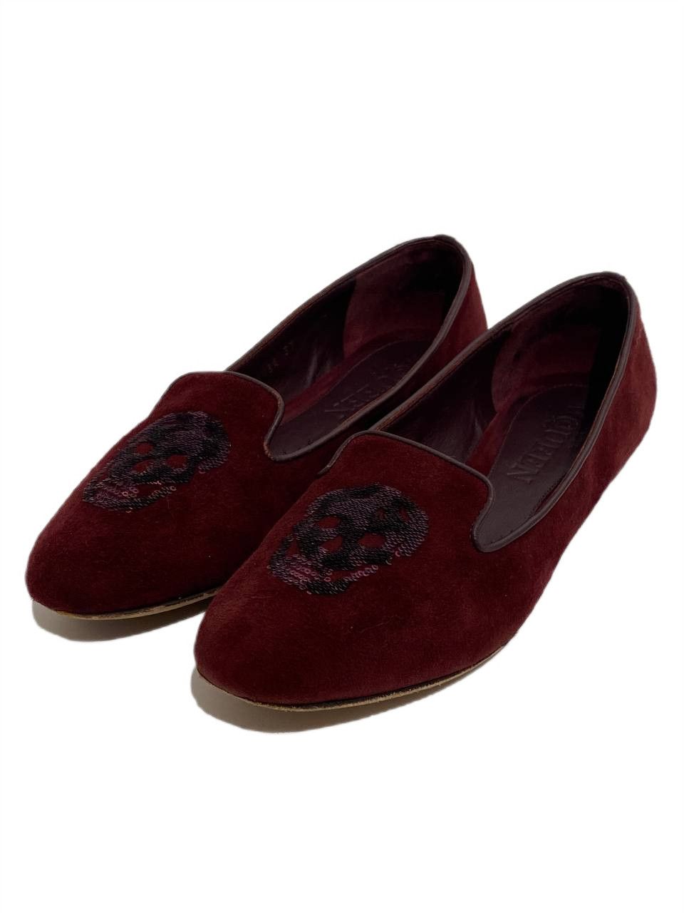 Alexander McQueen Alexander McQueen Skull Logo Loafers Ballet Shoes Vintage Size US 6 / IT 36 - 1 Thumbnail