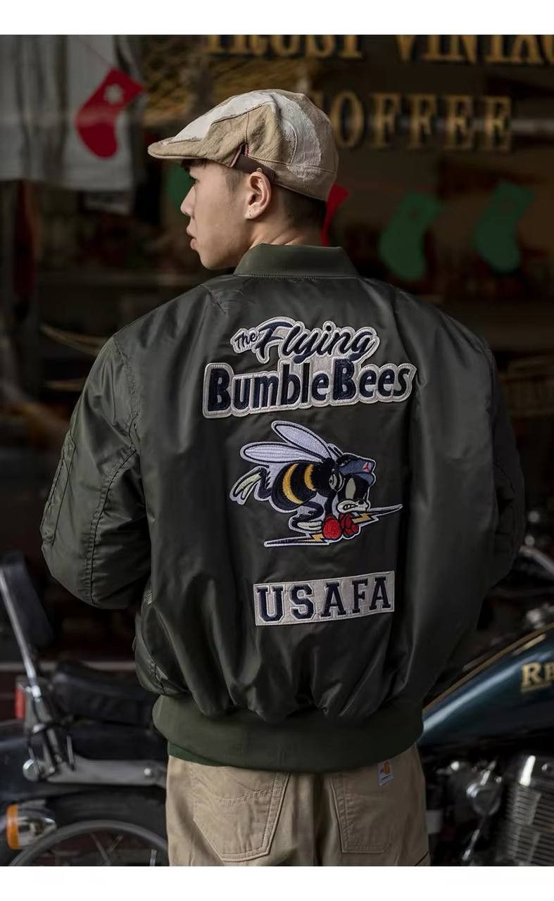 Japanese Brand × Vintage vintage USAFA embroidered bomber. Size US XL / EU 56 / 4 - 6 Thumbnail