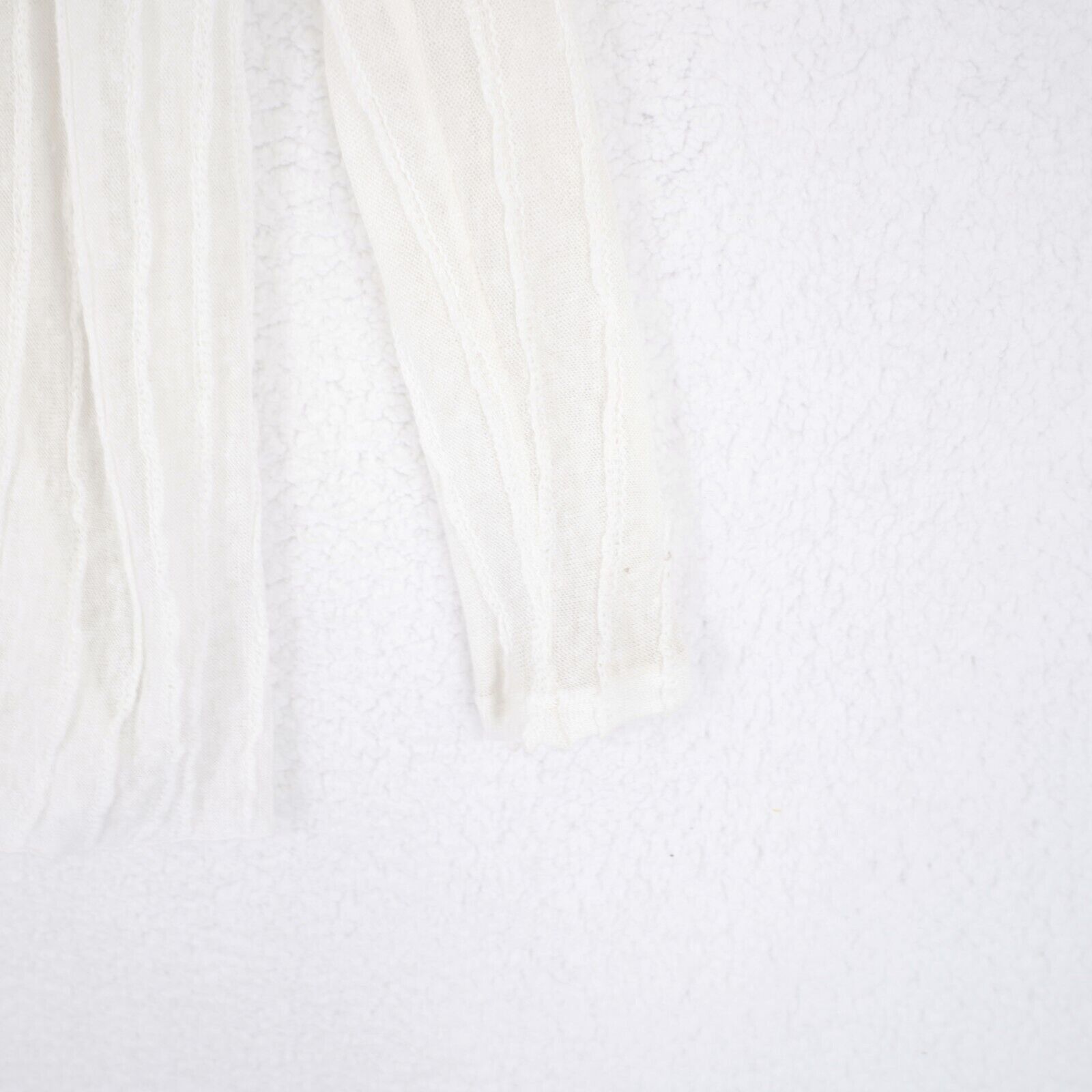 Chicos Chico's Loose Knit Cream Size 0 See Through Cardigan Sweater Size XS / US 0-2 / IT 36-38 - 2 Thumbnail