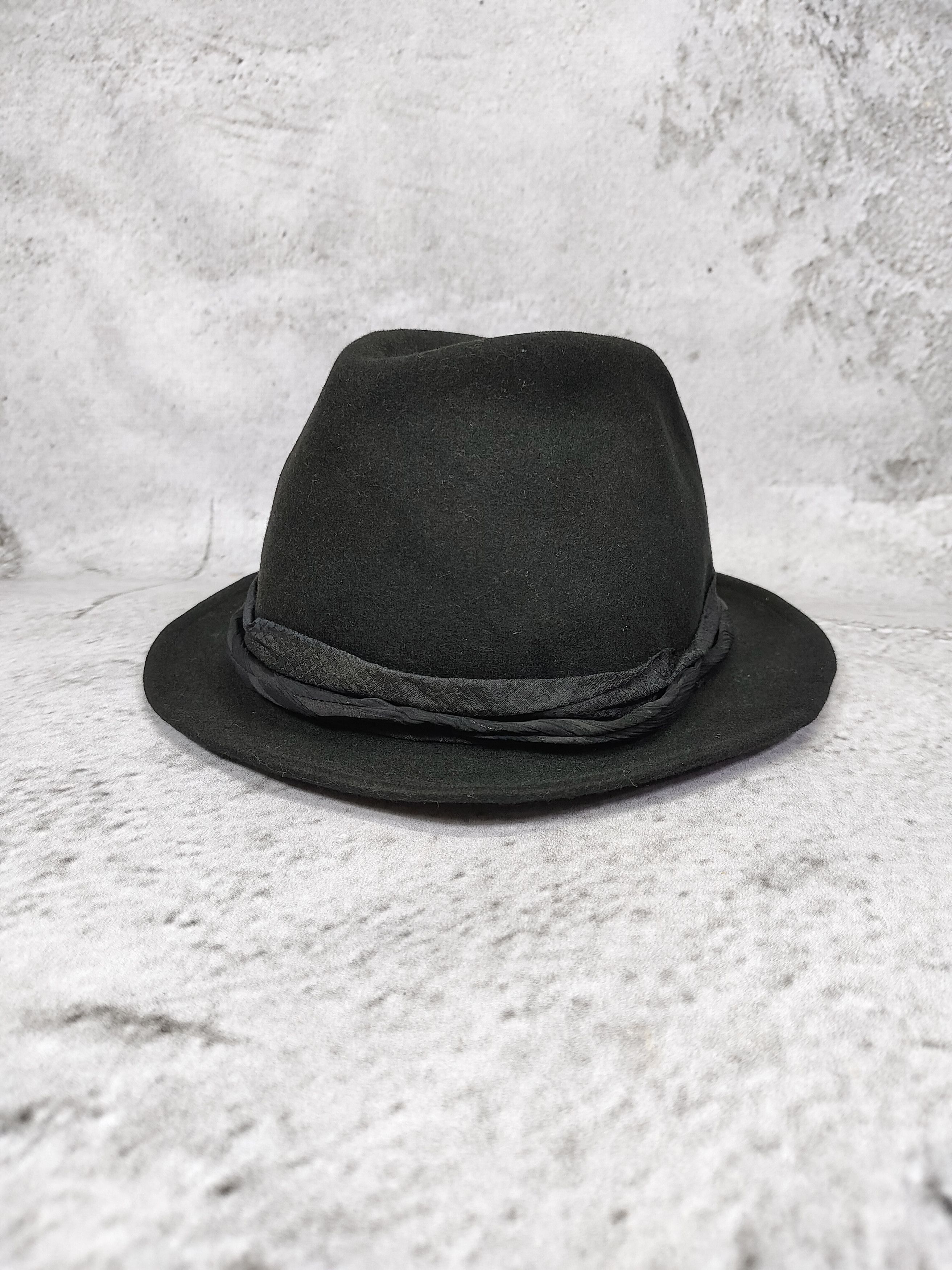 5351 POUR LES HOMMES 5351 POUR LES HOMMES Rock Minimalist Brim Fedora Hat Size ONE SIZE - 1 Thumbnail
