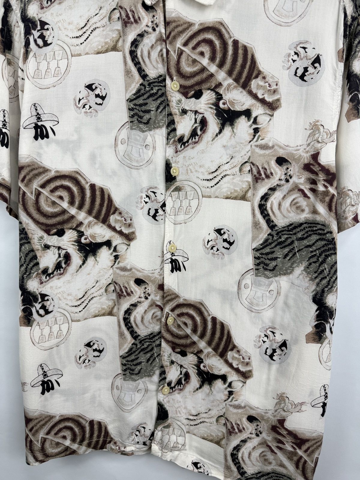 Allsaints 🇯🇵 Rare Allsaints Tiger Japan Style Shirt Retro Hype Y2K Size US L / EU 52-54 / 3 - 4 Thumbnail
