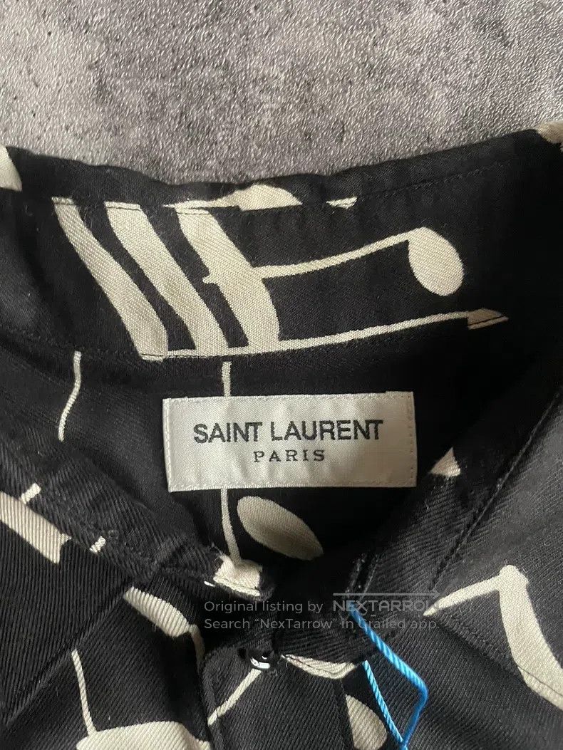 Saint Laurent Paris Saint Laurent Paris Note Print Shirt Size US XS / EU 42 / 0 - 3 Thumbnail