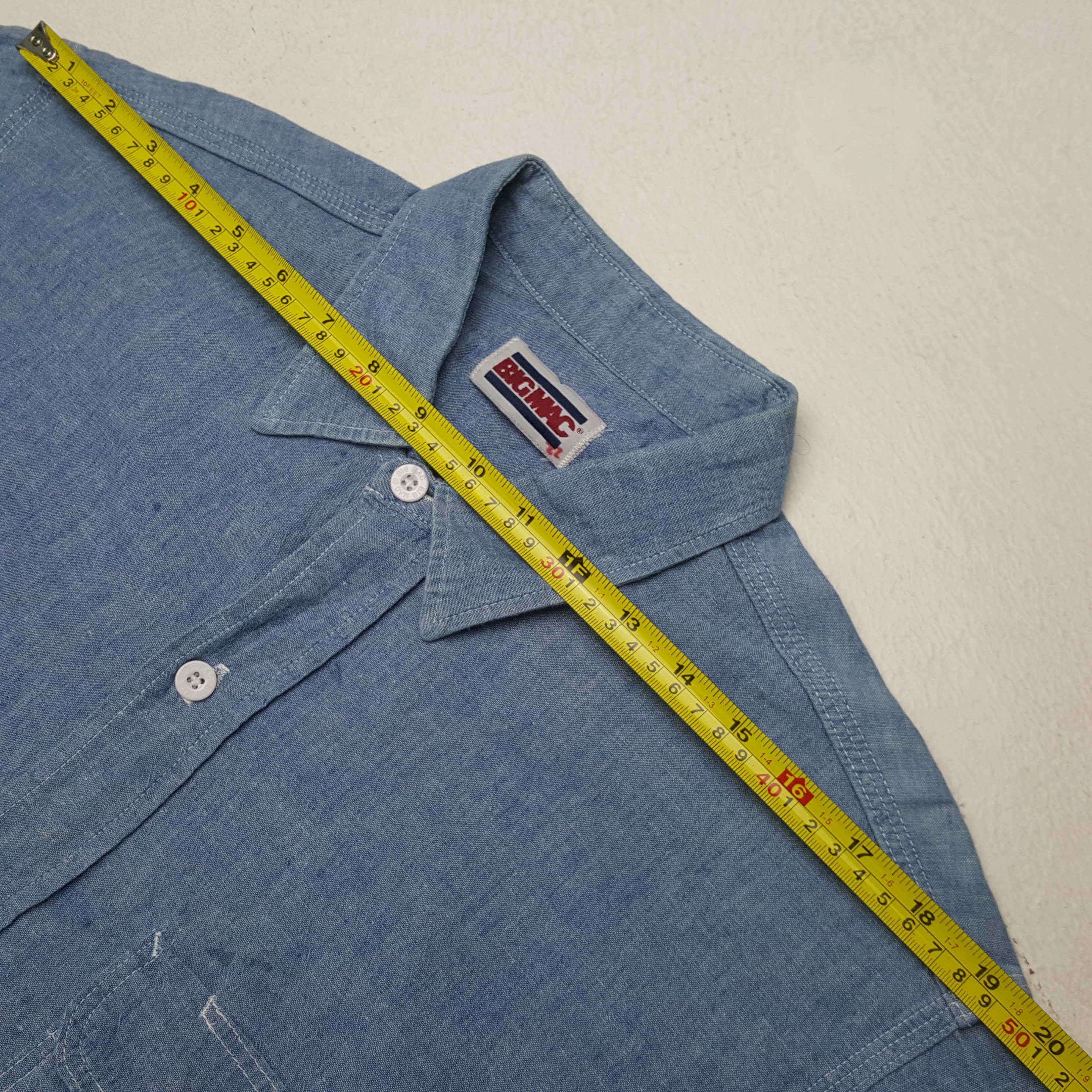 Big Mac Vintage Big Mac Chambray Western Long Shirt RR11 Size US XXL / EU 58 / 5 - 4 Thumbnail