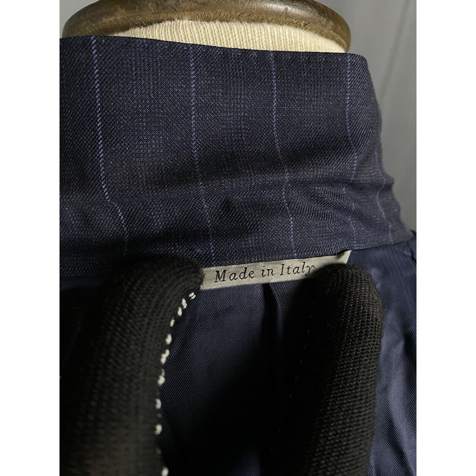 Canali Canali Men's Blue Wool Striped Blazer Sportcoat Jacket Size Size 54R - 9 Thumbnail