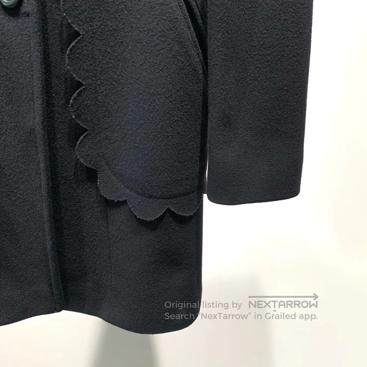 Valentino Valentino Heavy Black Wool Coat. Size US M / EU 48-50 / 2 - 8 Thumbnail