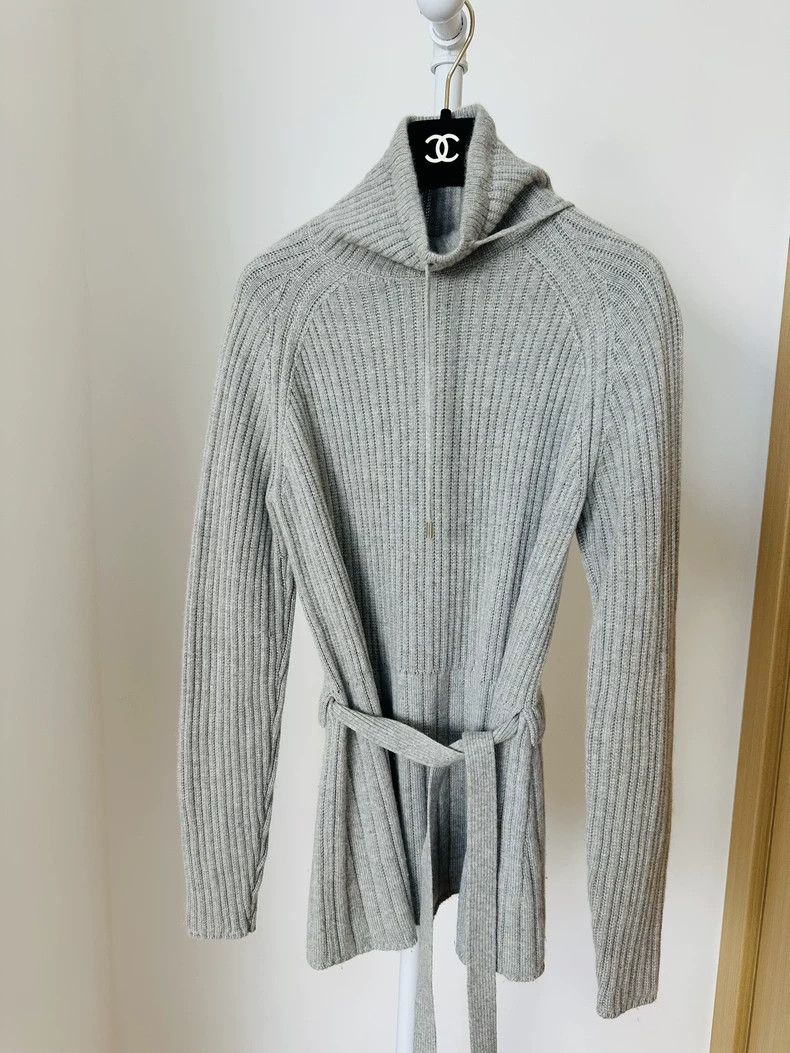 Loro Piana LORO PIANA Gray cashmere ribbon style Size XS / US 0-2 / IT 36-38 - 3 Thumbnail
