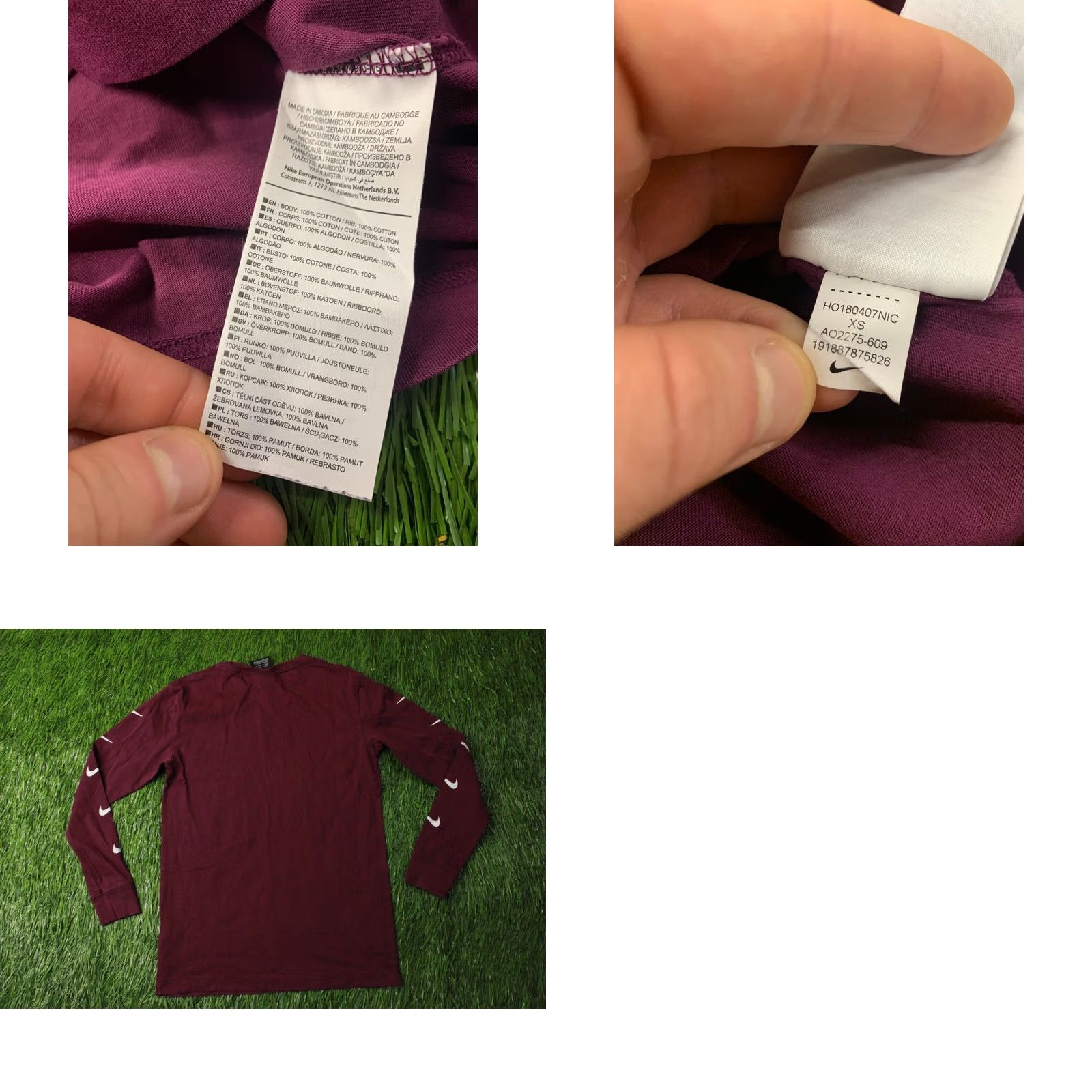 Nike NIKE SHIRT Womens XS Vine 2018 Swoosh Jersey Long Sleeve Casual T-Shirt Tee Size XS / US 0-2 / IT 36-38 - 8 Thumbnail