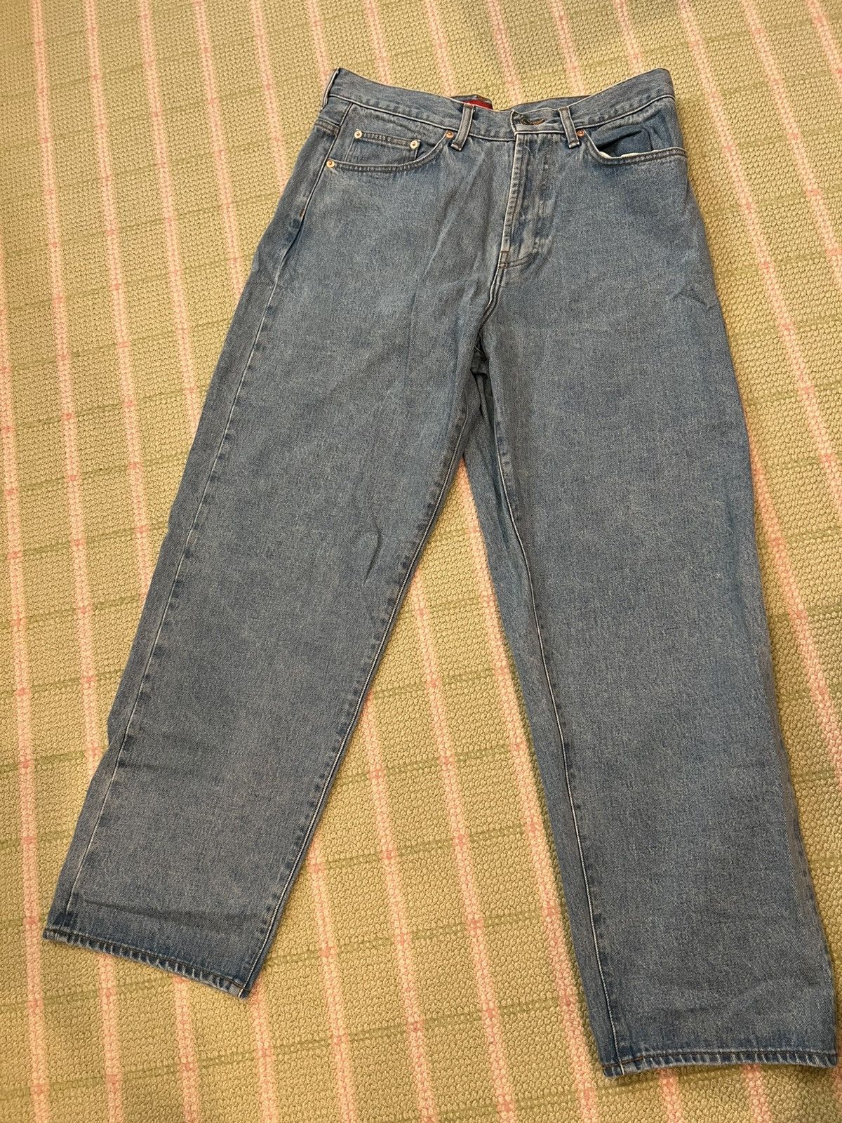 Streetwear × Supreme Supreme Baggy Jeans - Dirty Indigo | Grailed